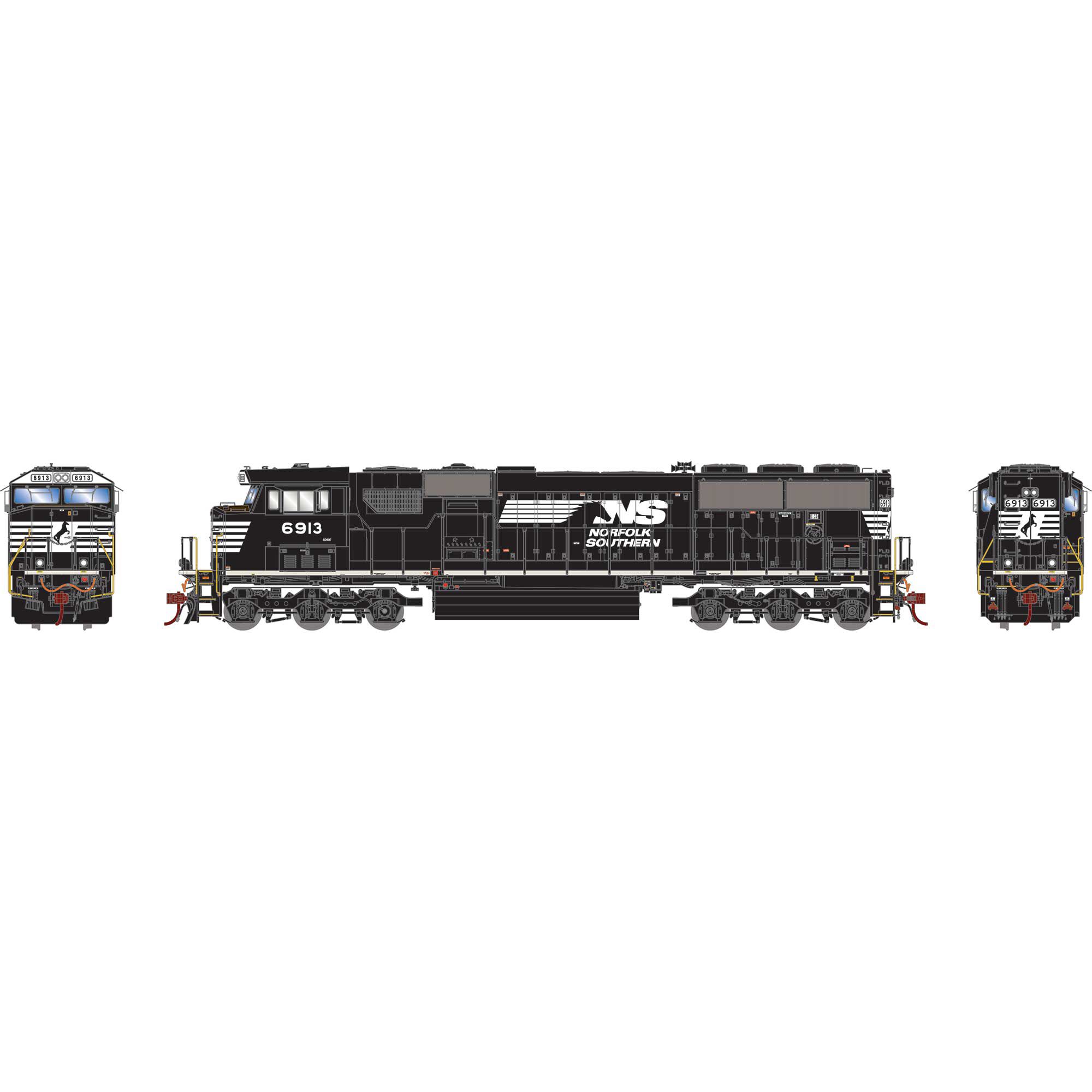 Athearn HO SD60E Locomotive, NS #6913 Model Train | Athearn | Athearn Athearn HO SD60E Locomotive, NS #6913 Model Train | Athearn | Athearn