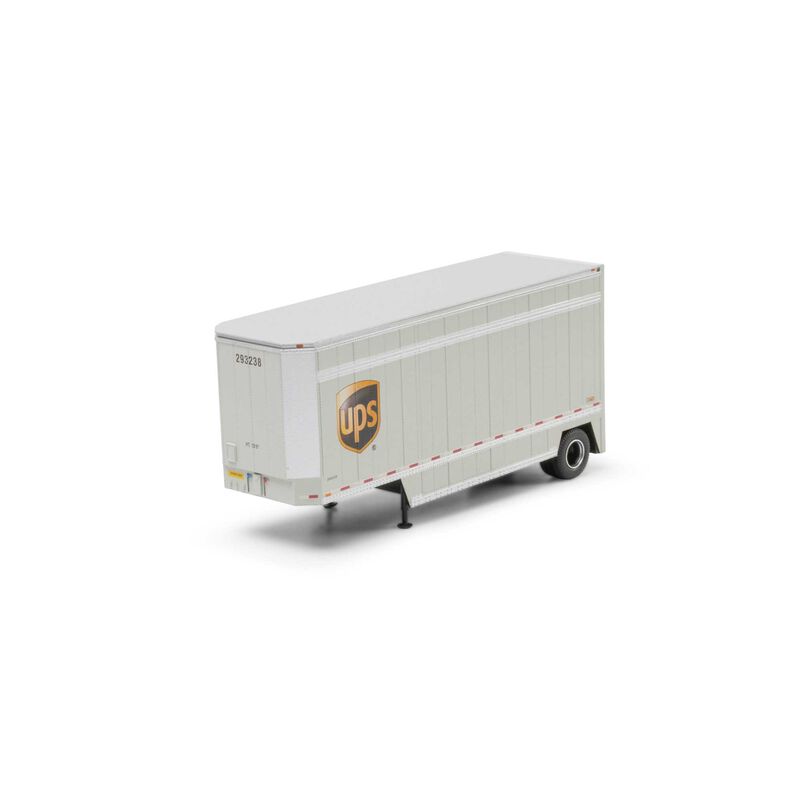 HO ATH 28' Parcel (PUP) Trailer, UPS with Shield #293238