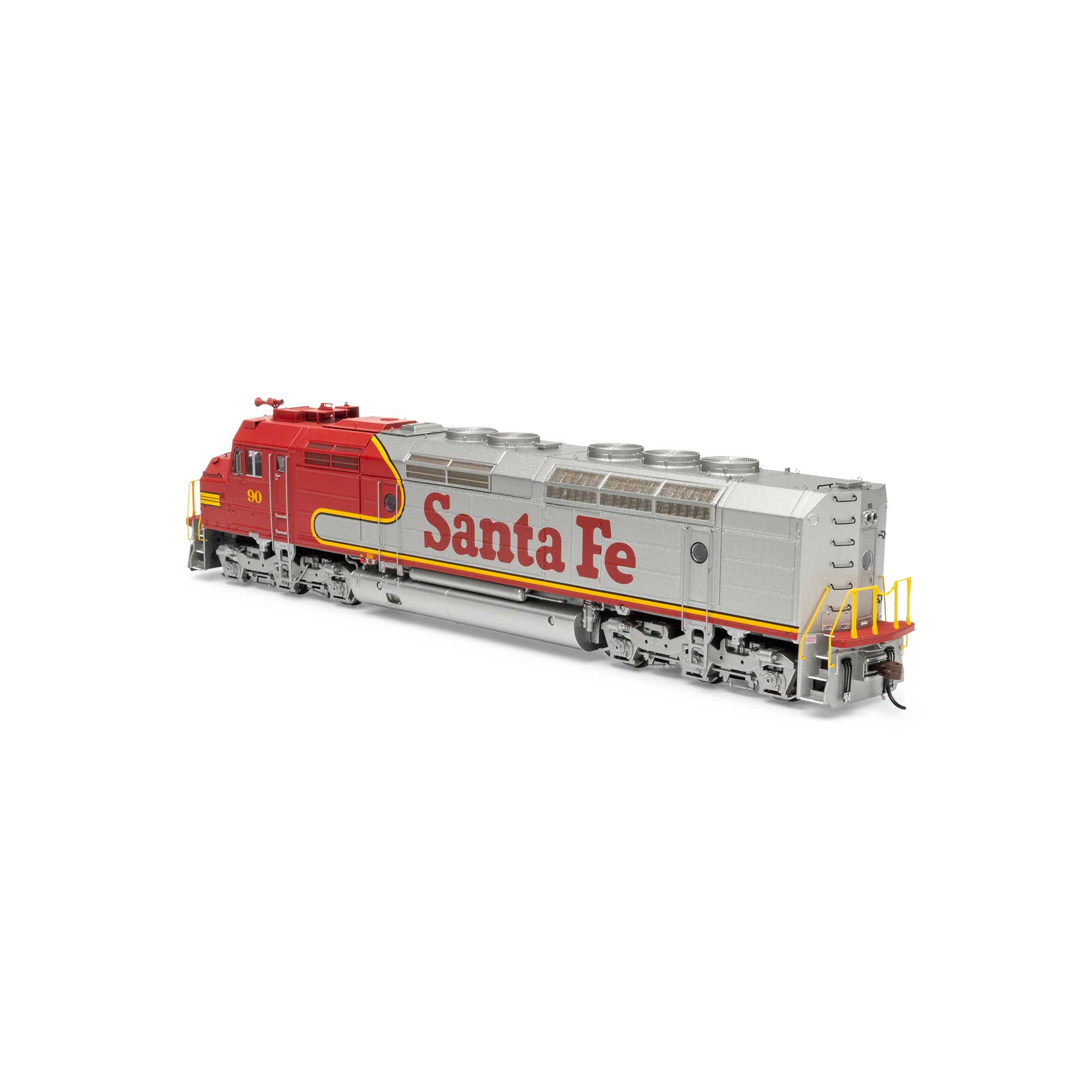 HO FP45 Locomotive with DCC & Sound, ATSF #90 Model Train