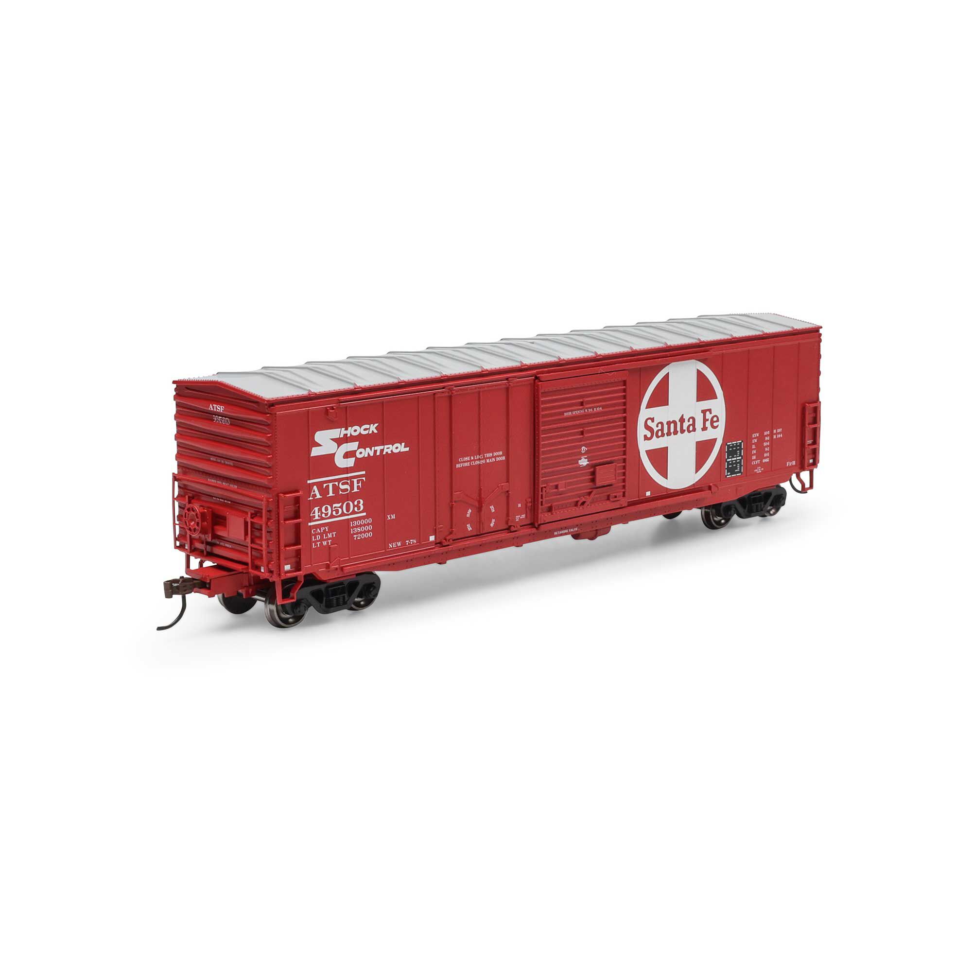 Athearn HO 50' ACF Combo Door Box Car, ATSF #49503 Model Train