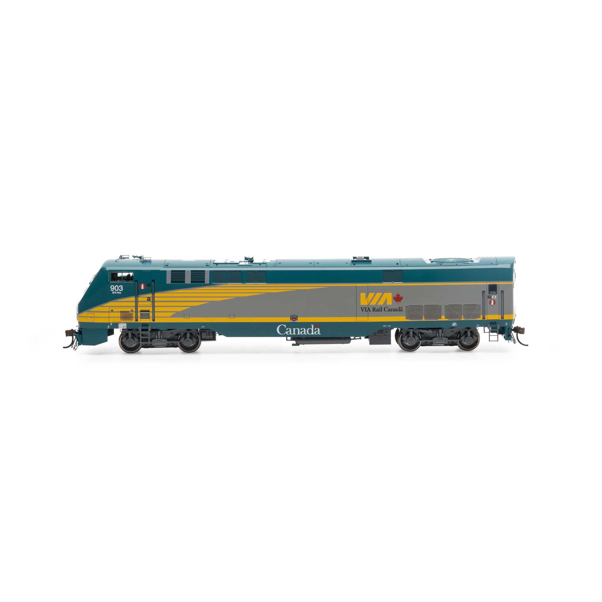 HO AMD103/P42DC with DCC & Sound, VIA #903 Model Train | Athearn