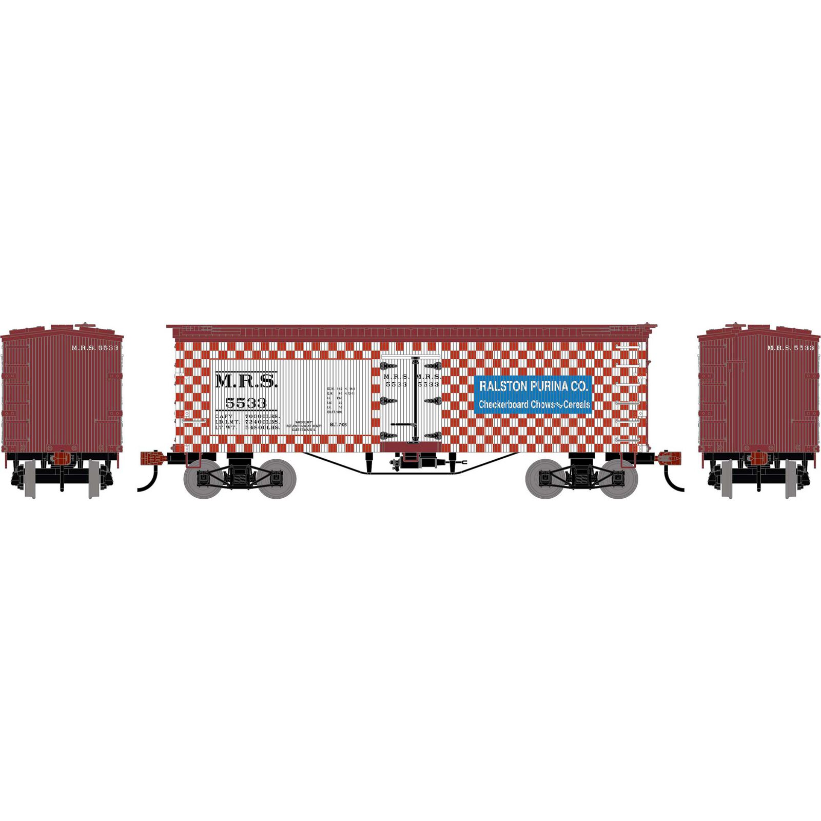 HO RND 36' Wooden Reefer, MRS #5533