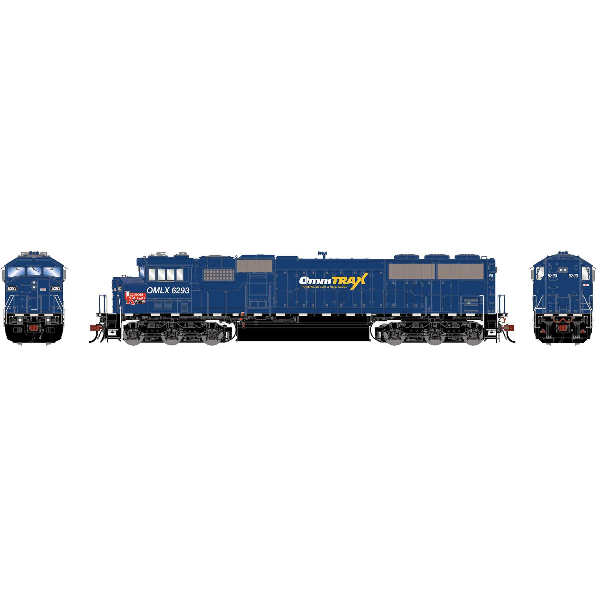 HO GEN SD60M Tri-Clops Locomotive, OMLX #6293 Model Train