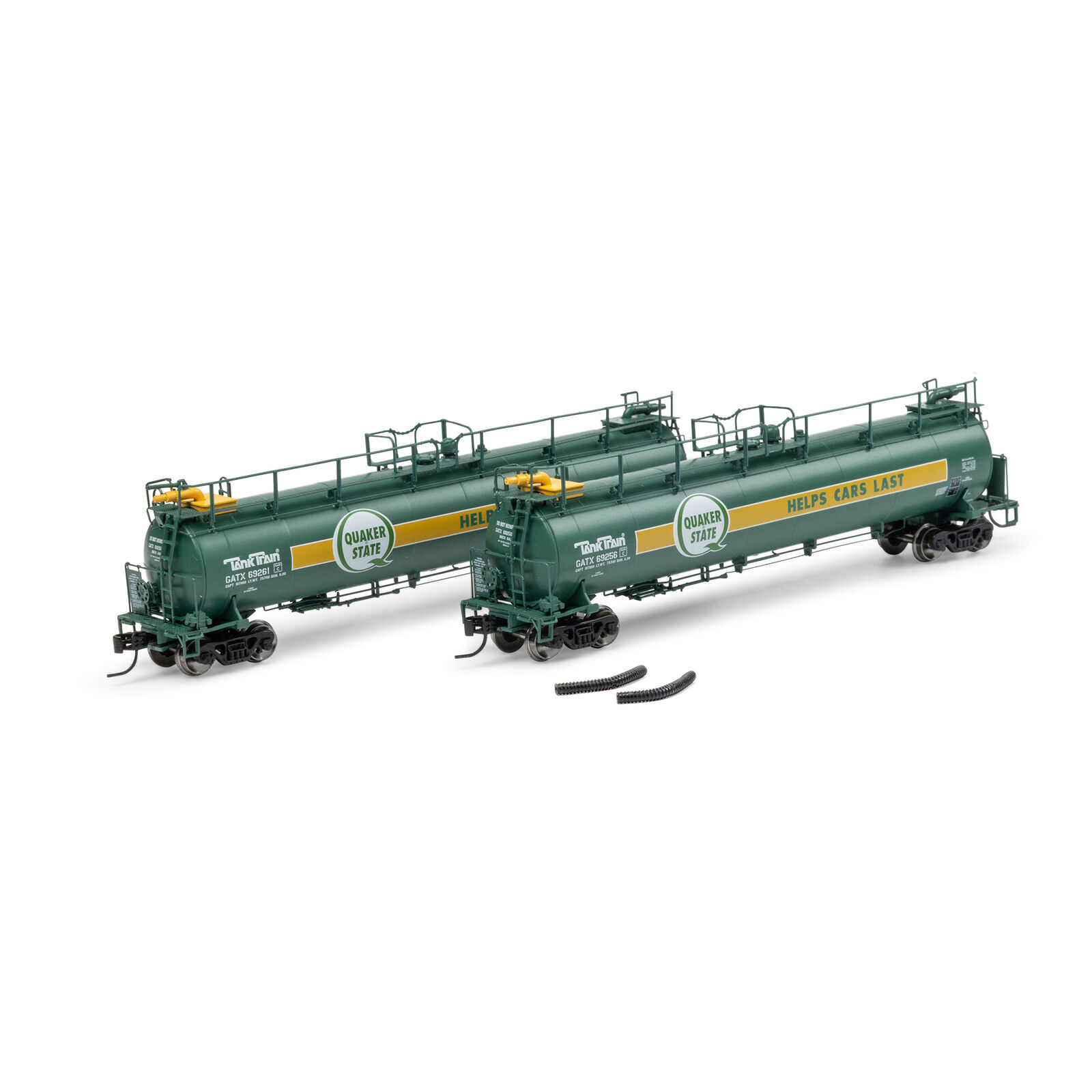 N TankTrain Intermediate, GATX Quaker State #69256/69261 (2)