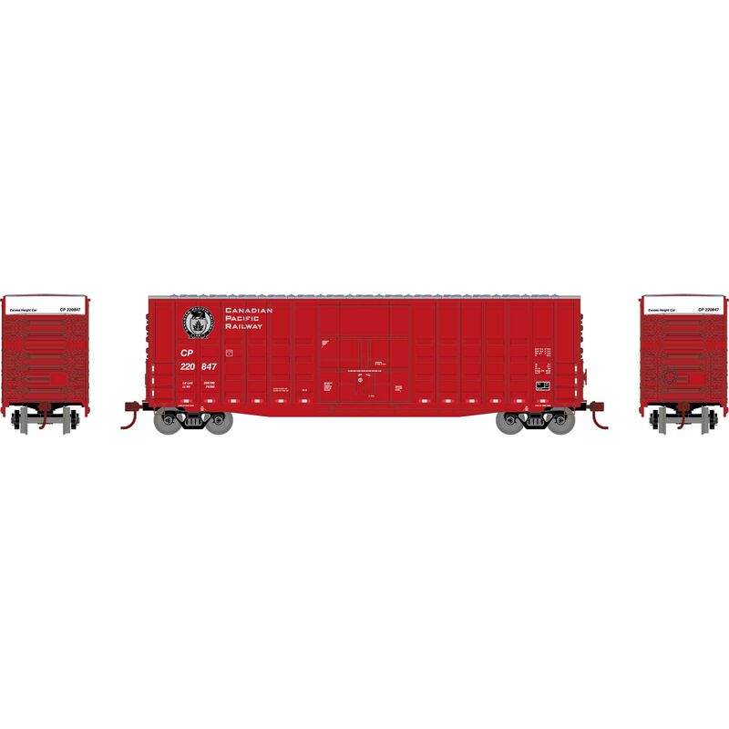 HO RND 50' Waffle High Cube Box Car, CP #220847