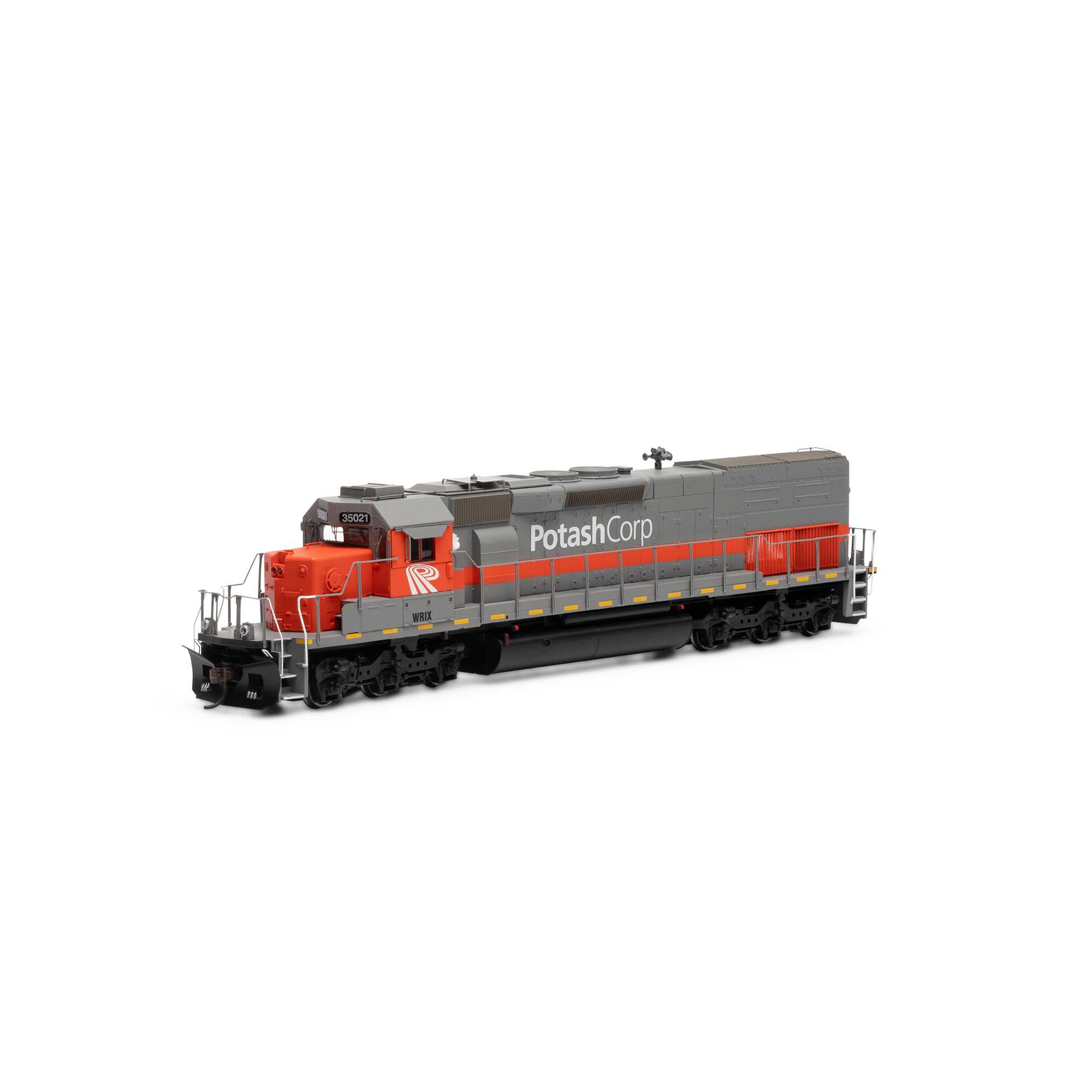 HO SD40T-2 Locomotive with DCC & Sound, Potash/WRIX #35021 Model