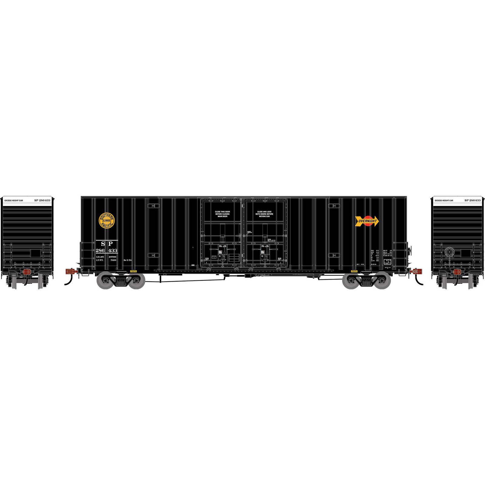 HO ATH 60' Gunderson High-Cube Double Door Box Car, Legendary Liveries SP #286433