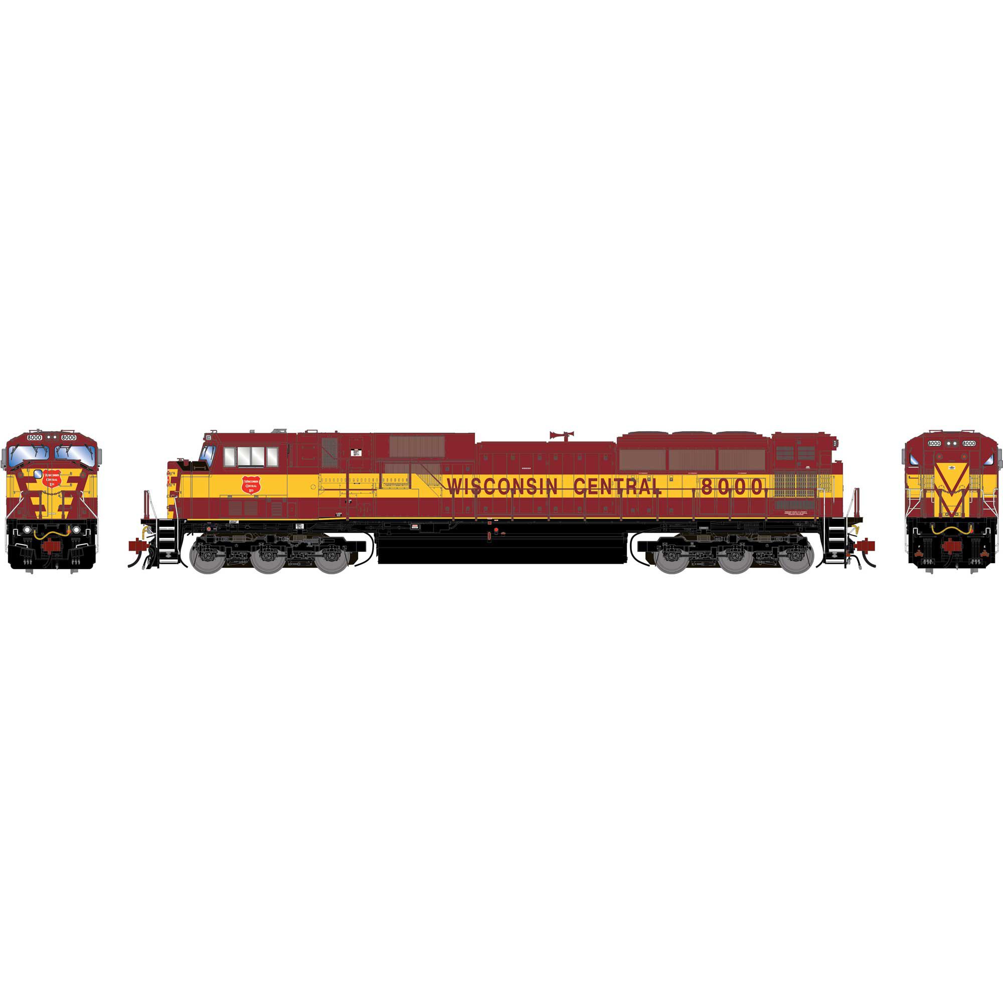 Athearn Genesis HO GEN SD80MAC Locomotive, Legendary Liveries WC