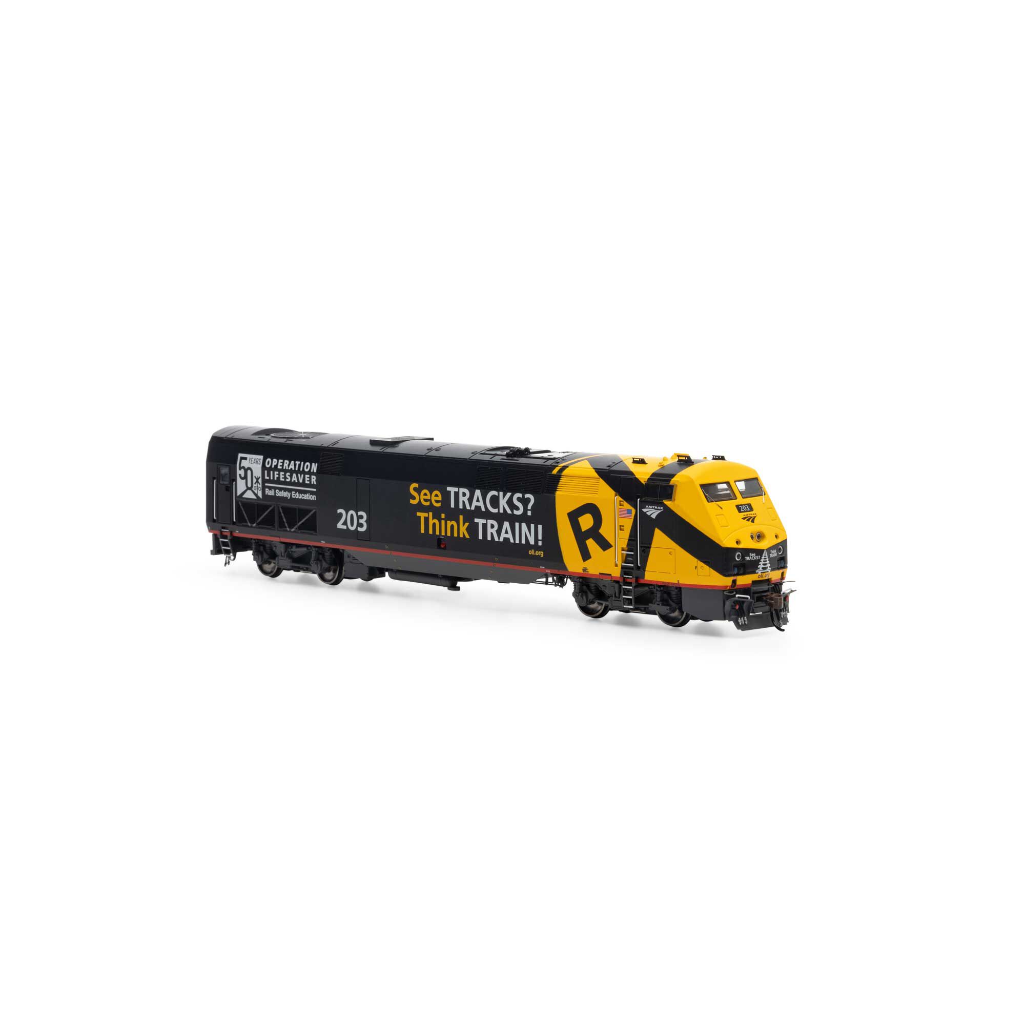 HO P42DC Locomotive with DCC & Sound, Amtrak, Operation Life #203