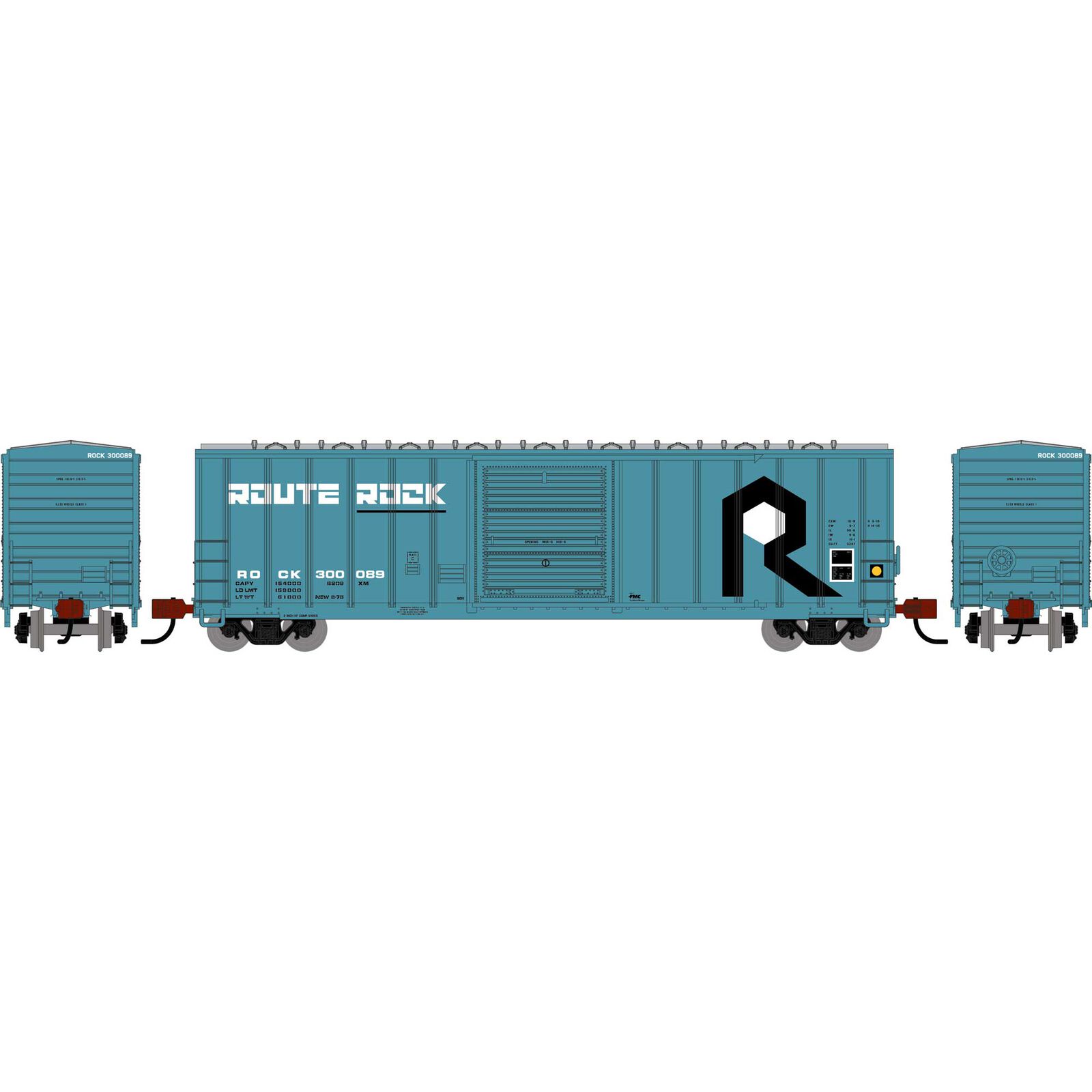 Athearn N ATH 50' FMC 5347 Single Door Box Car, ROCK #300089