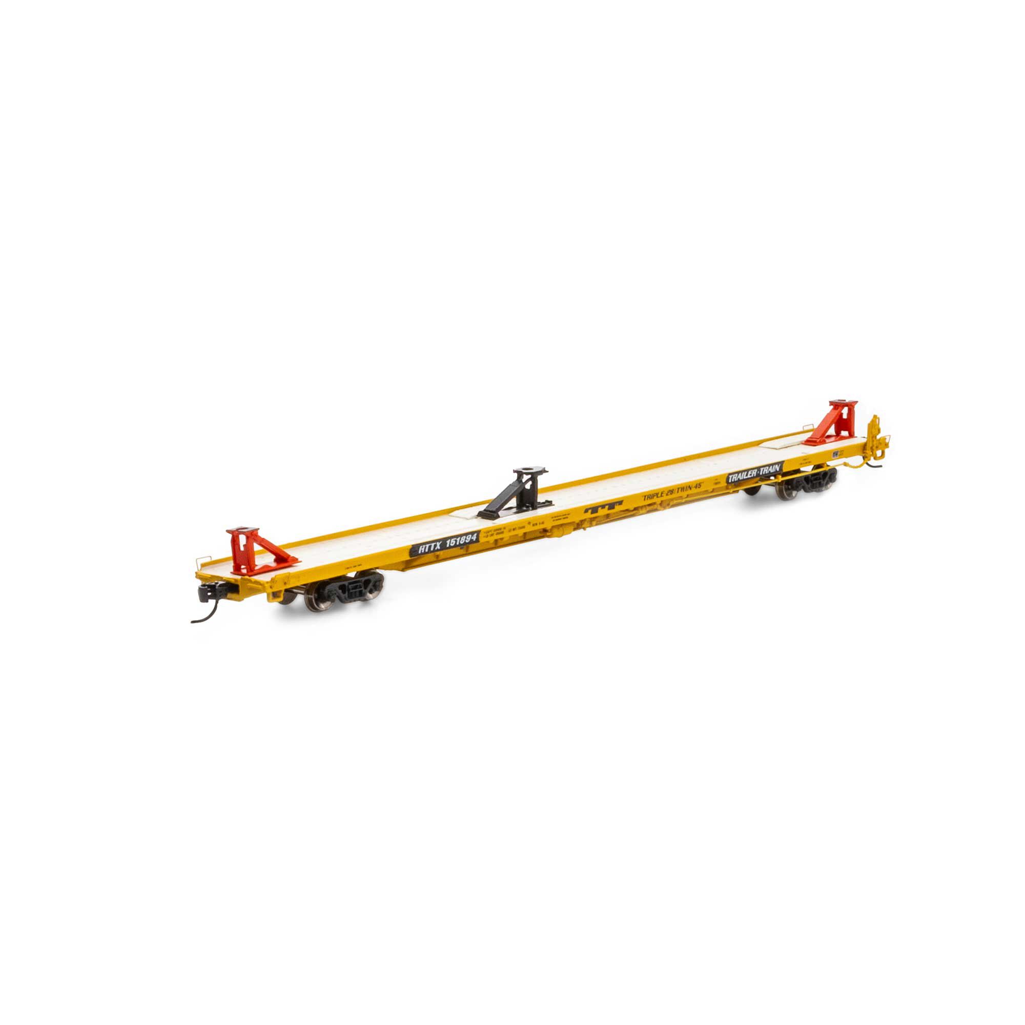 Athearn N F89F Trailer, RTTX/Yellow #151894 Model Train | Athearn