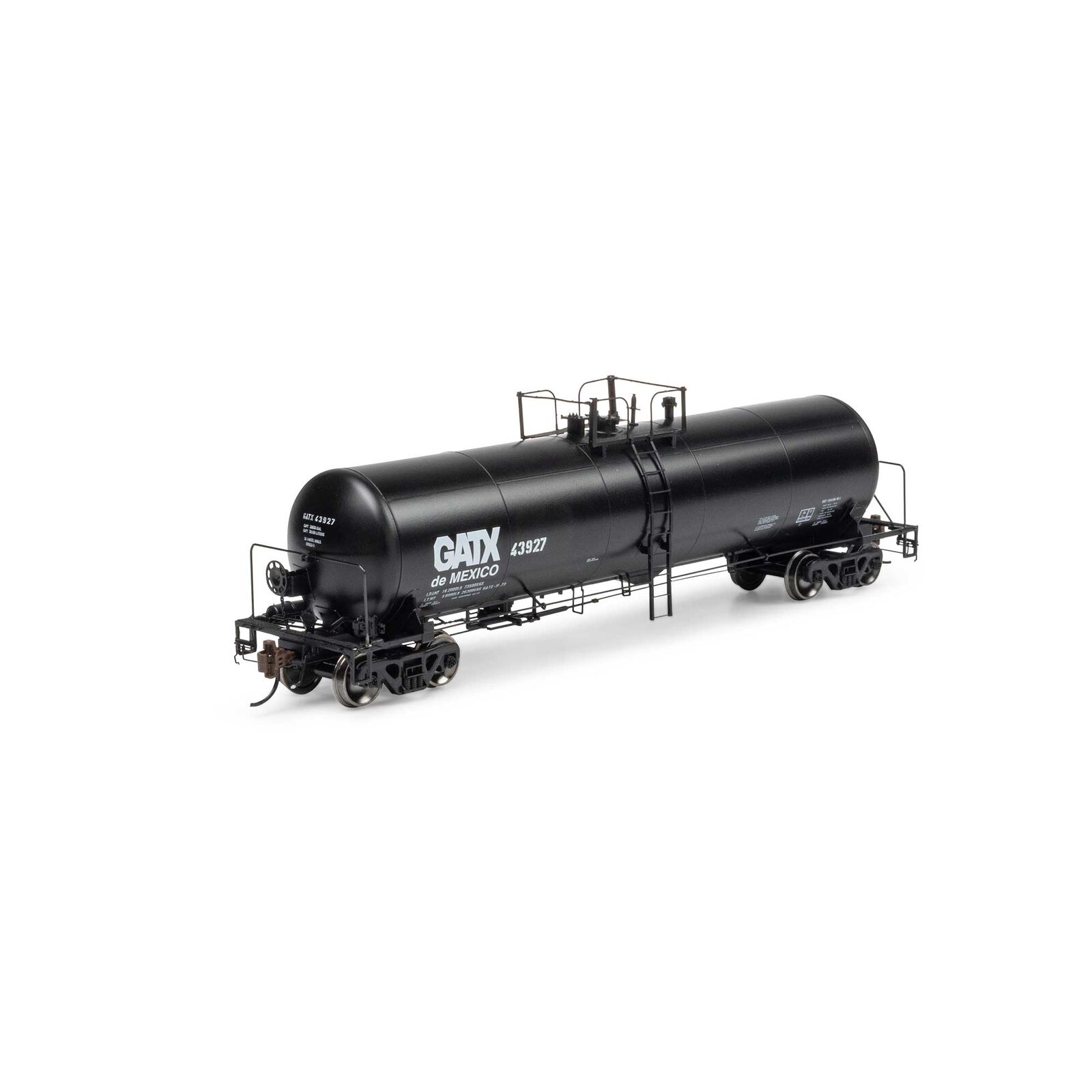 HO GATC 20K Gallon Tank Car, GATX de Mexico #43927