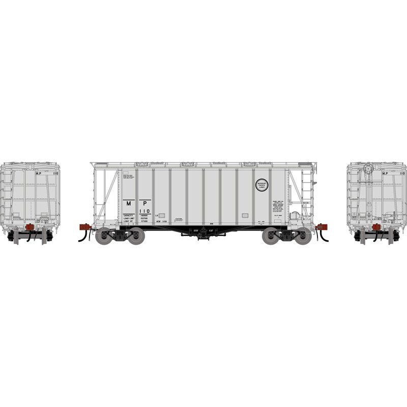 Athearn Genesis HO GEN GATC 2600 Airslide Covered Hopper, Early MP #110
