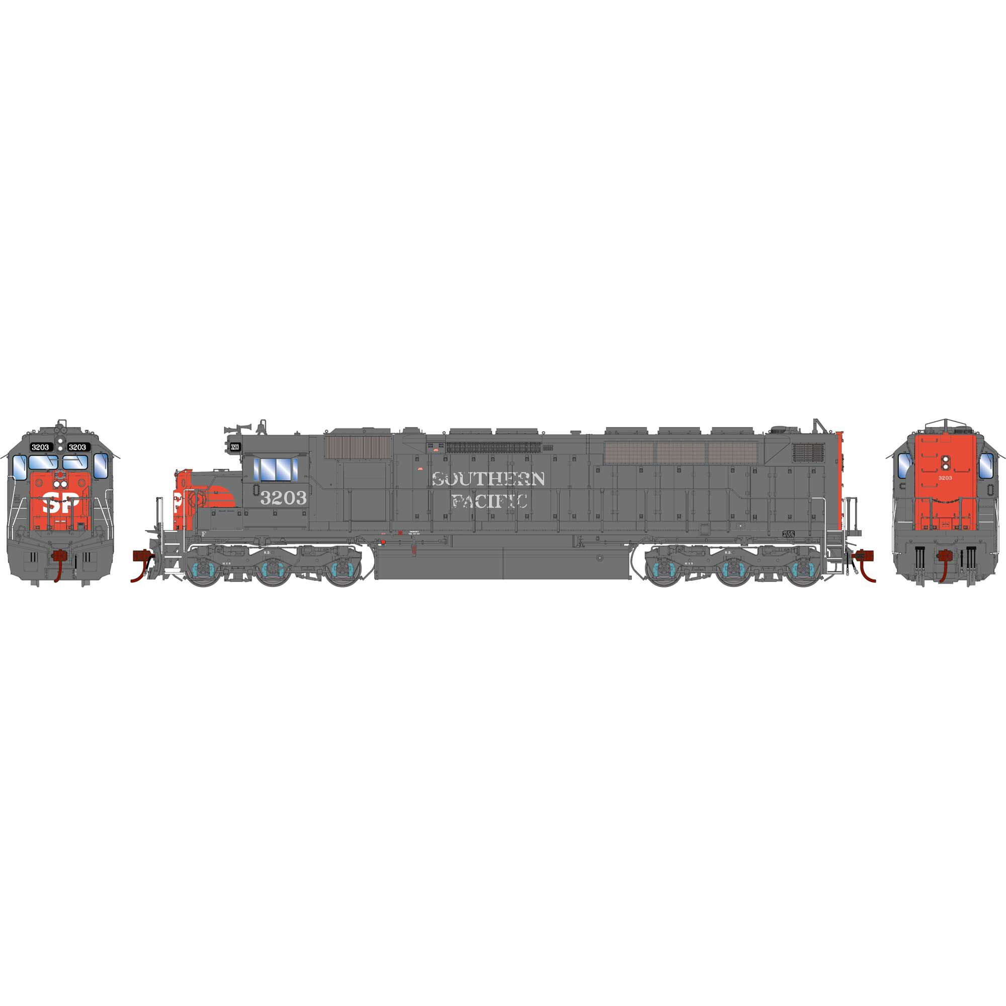Athearn Genesis HO GEN SDP45 Locomotive, Primed For Grime SP #3203