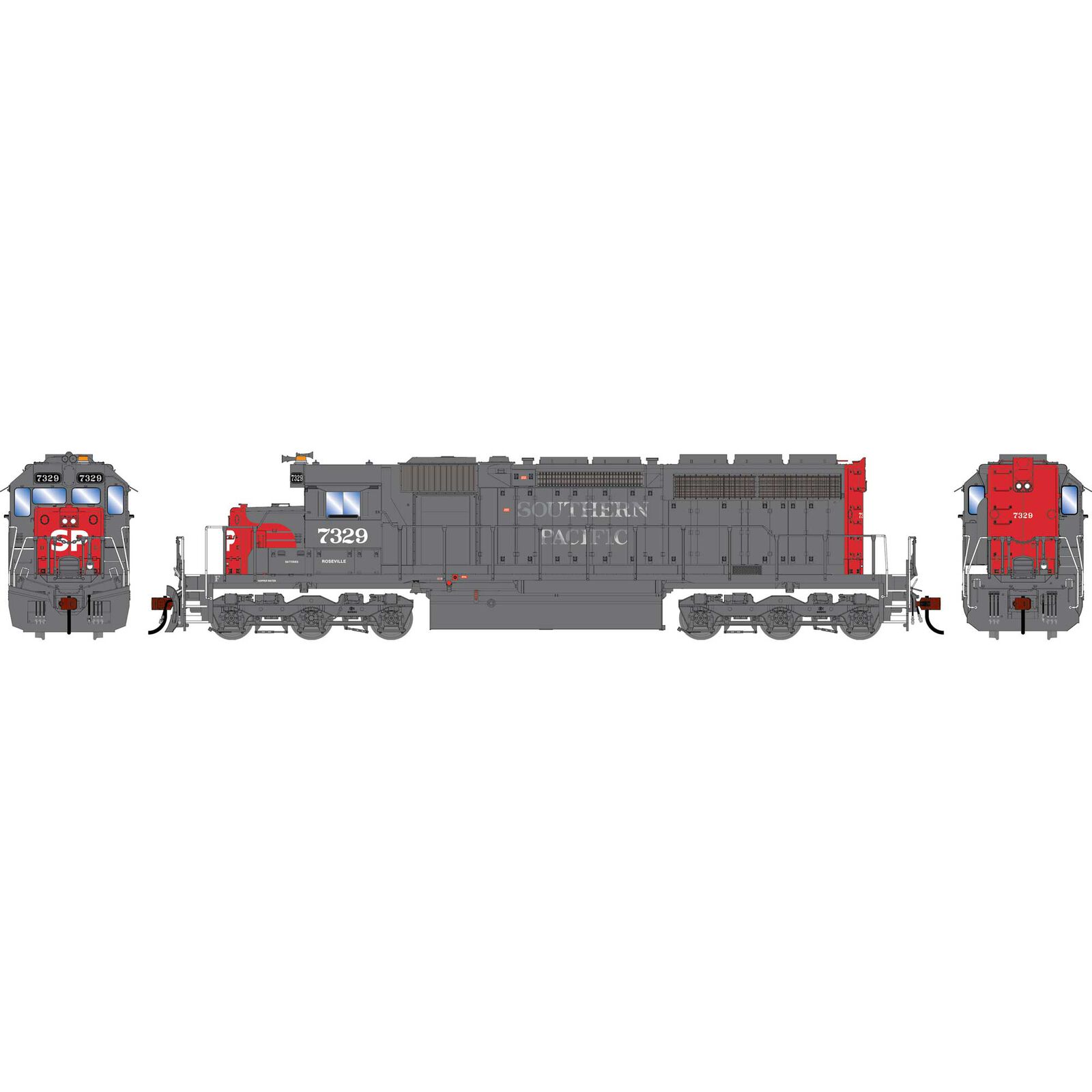 HO ATH SD40 Locomotive w/DCC & Sound, Primed For Grime SP #7329