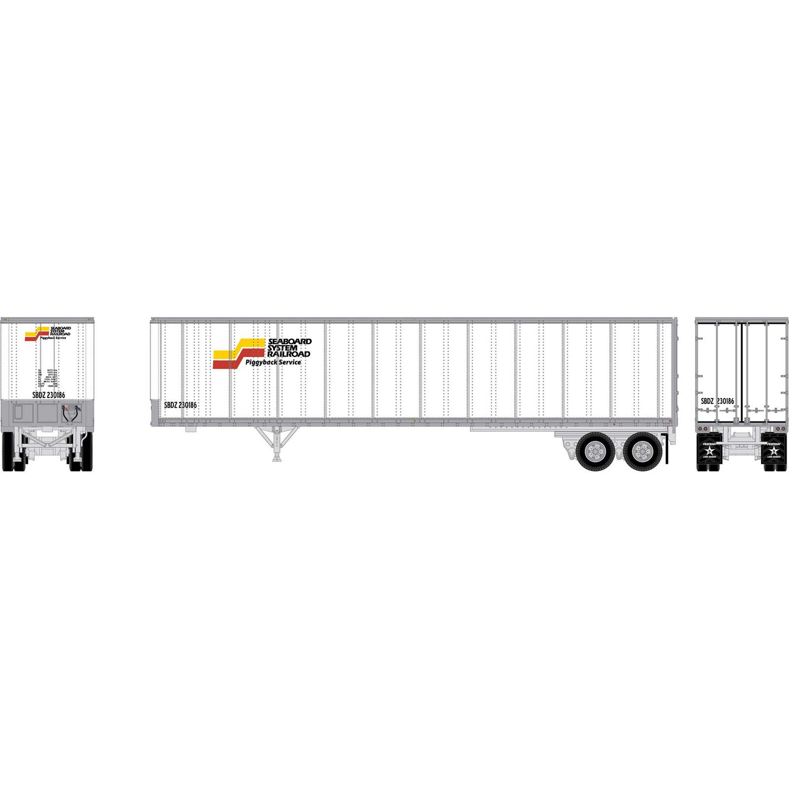 N ATH 45' Fruehauf Z-Van Trailer Smooth Side, SBDZ #230186