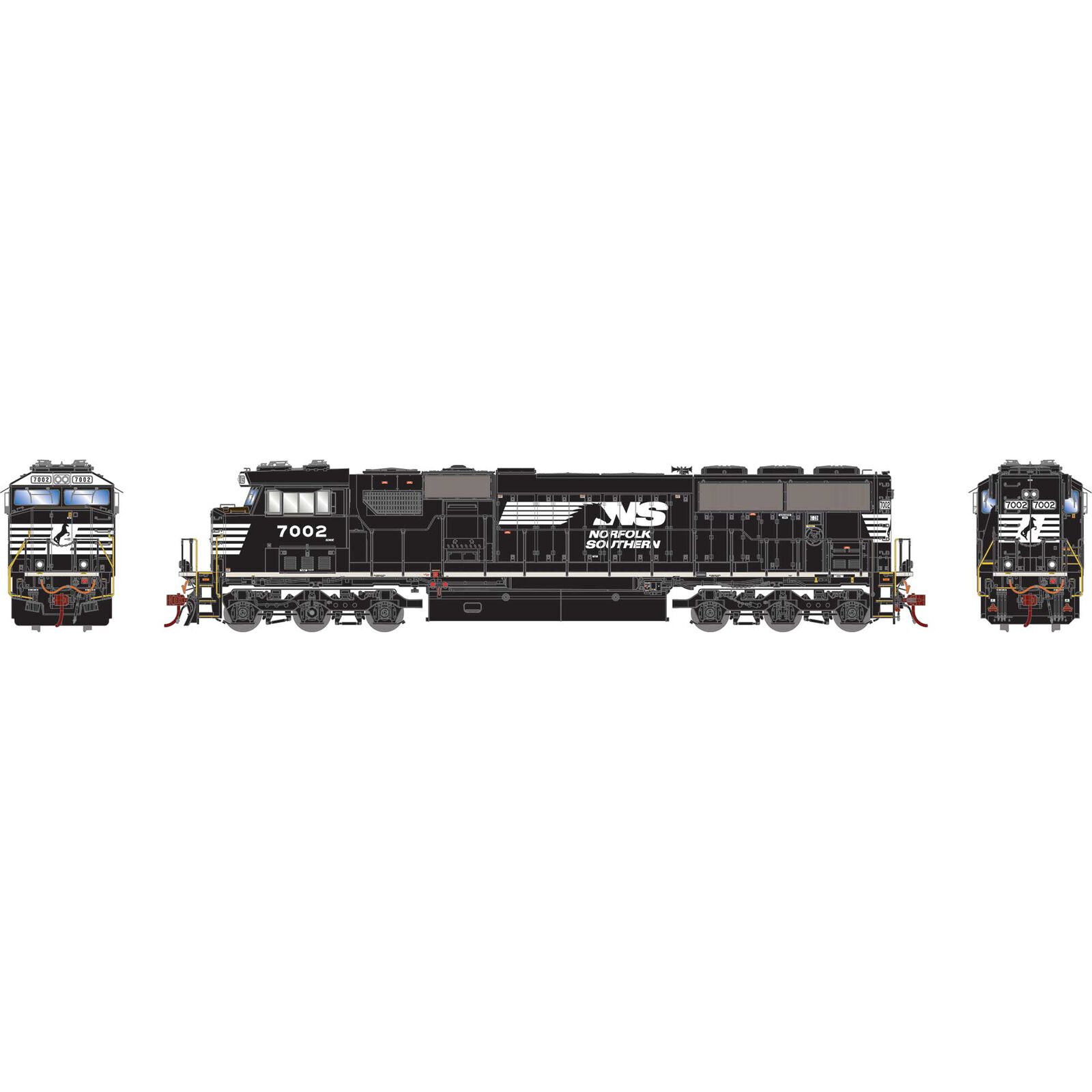 HO SD60E Locomotive, NS #7002