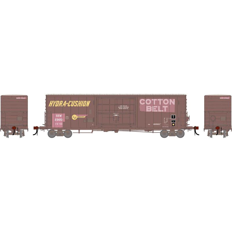 HO GEN 50' PC&F Box Car w/14' Plug Door, Primed For Grime SSW #23651