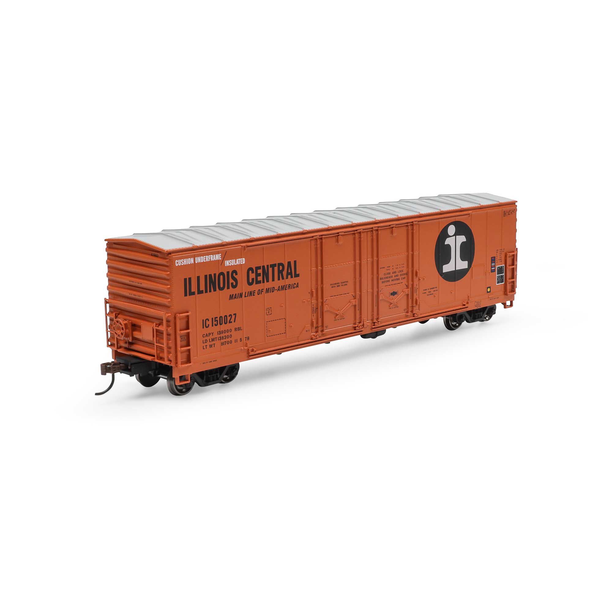 Athearn HO 50' Evans DD Plug Box Car, IC #150027 Model Train