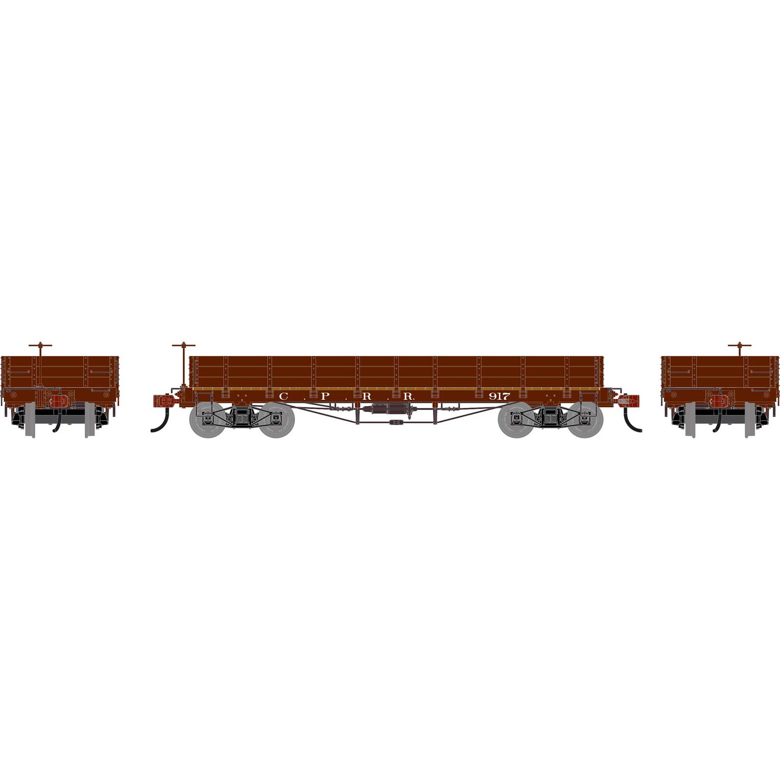 HO ATH 36' Low Side Gondola w/ Drop Gates, CPRR #917