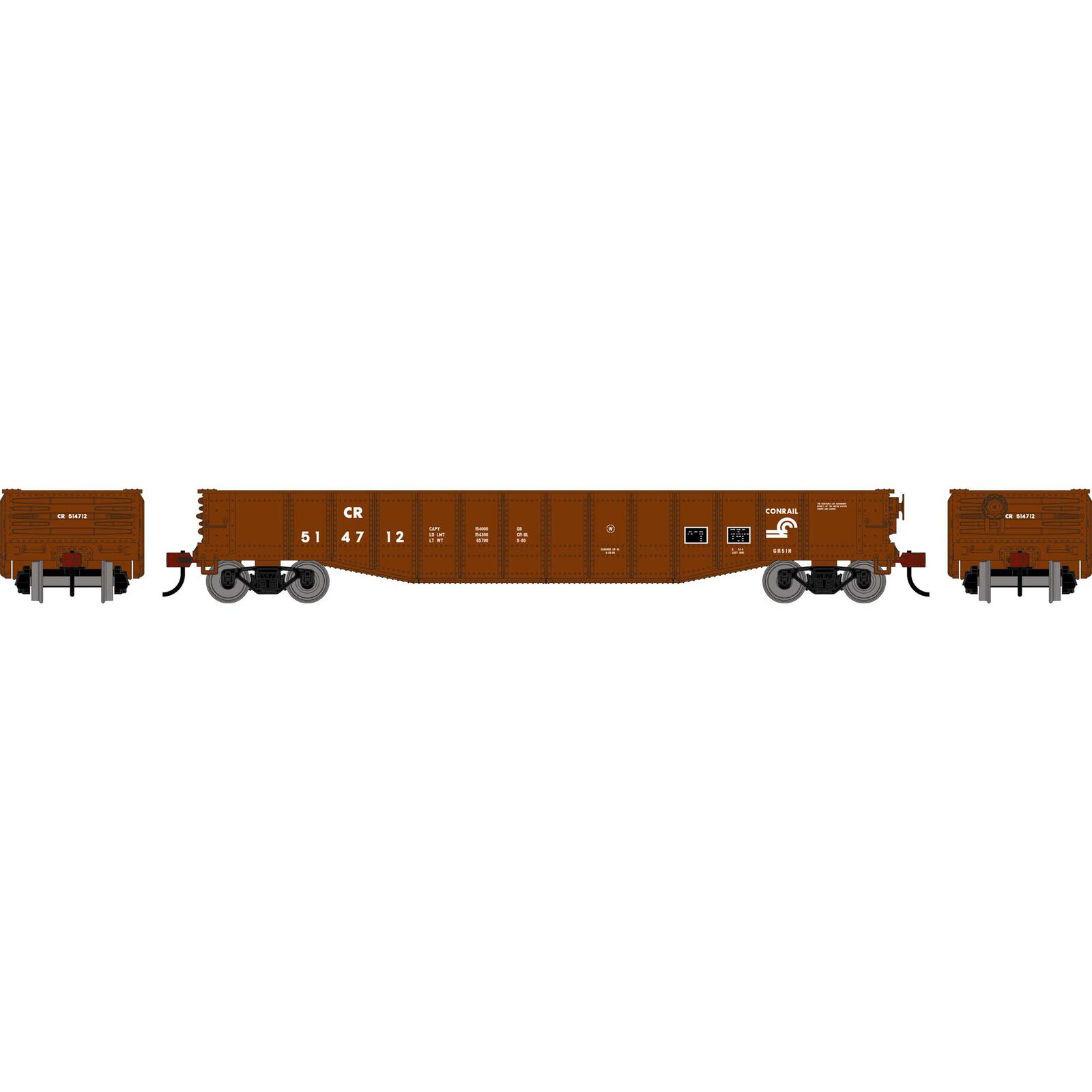 Roundhouse HO RND 50' Gondola, CR #514712