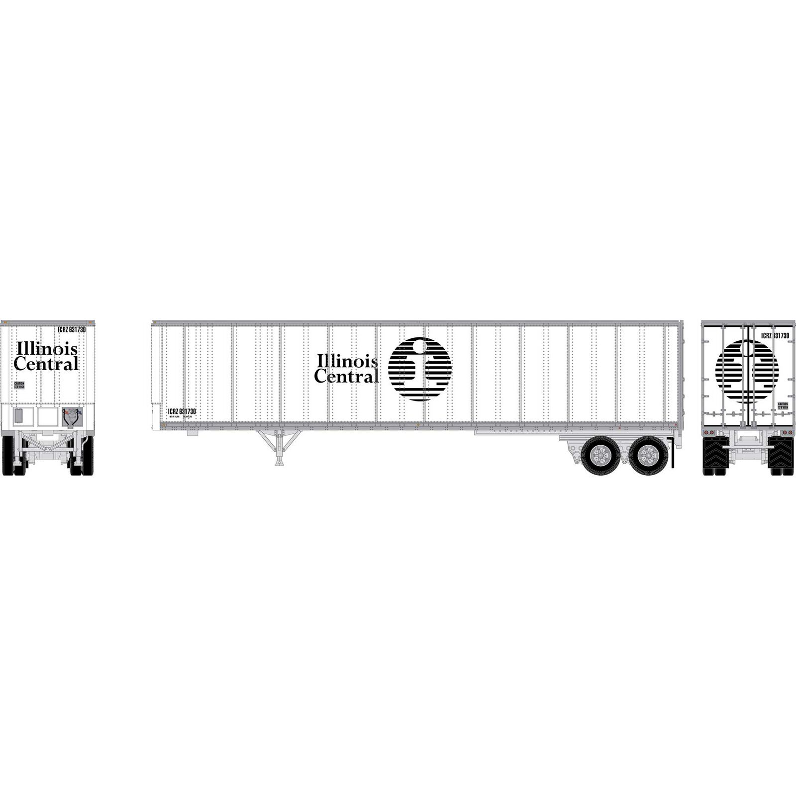 N ATH 45' Fruehauf Z-Van Trailer Smooth Side, ICRZ #631730