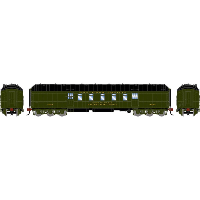 HO ATH 60' Pullman Common Standard Postal Car, SP #4254