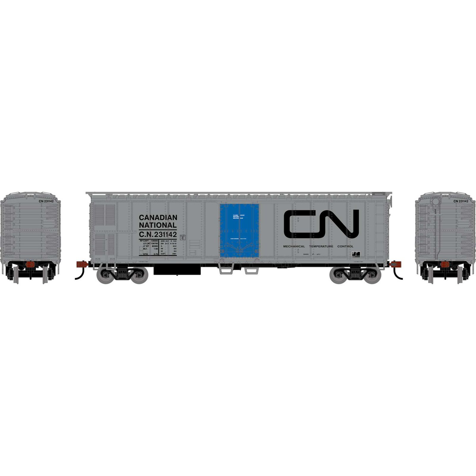 HO 50' Smooth Side Mechanical Reefer, CN #231142