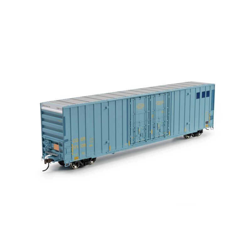 Athearn HO ATH 60' Gunderson High Cube Double Door Box Car, Primed For Grime COER #171136