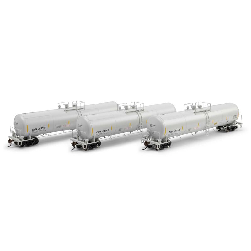Athearn HO ATH 30K Ethanol Tank Car, CHVX #295010/295017/295026 (3)