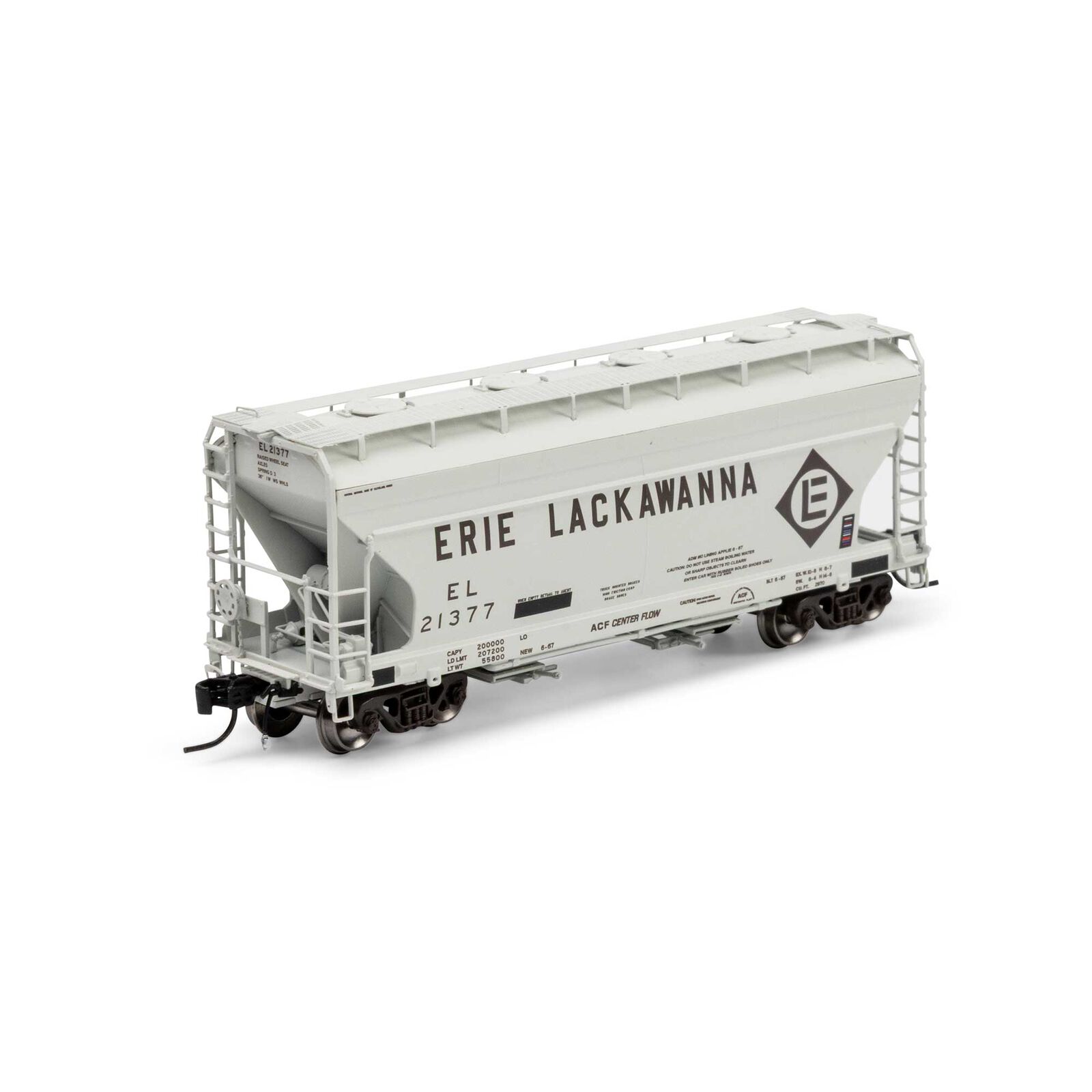 N ACF 2970 Covered Hopper, EL with ACI Primed For Grime #21377