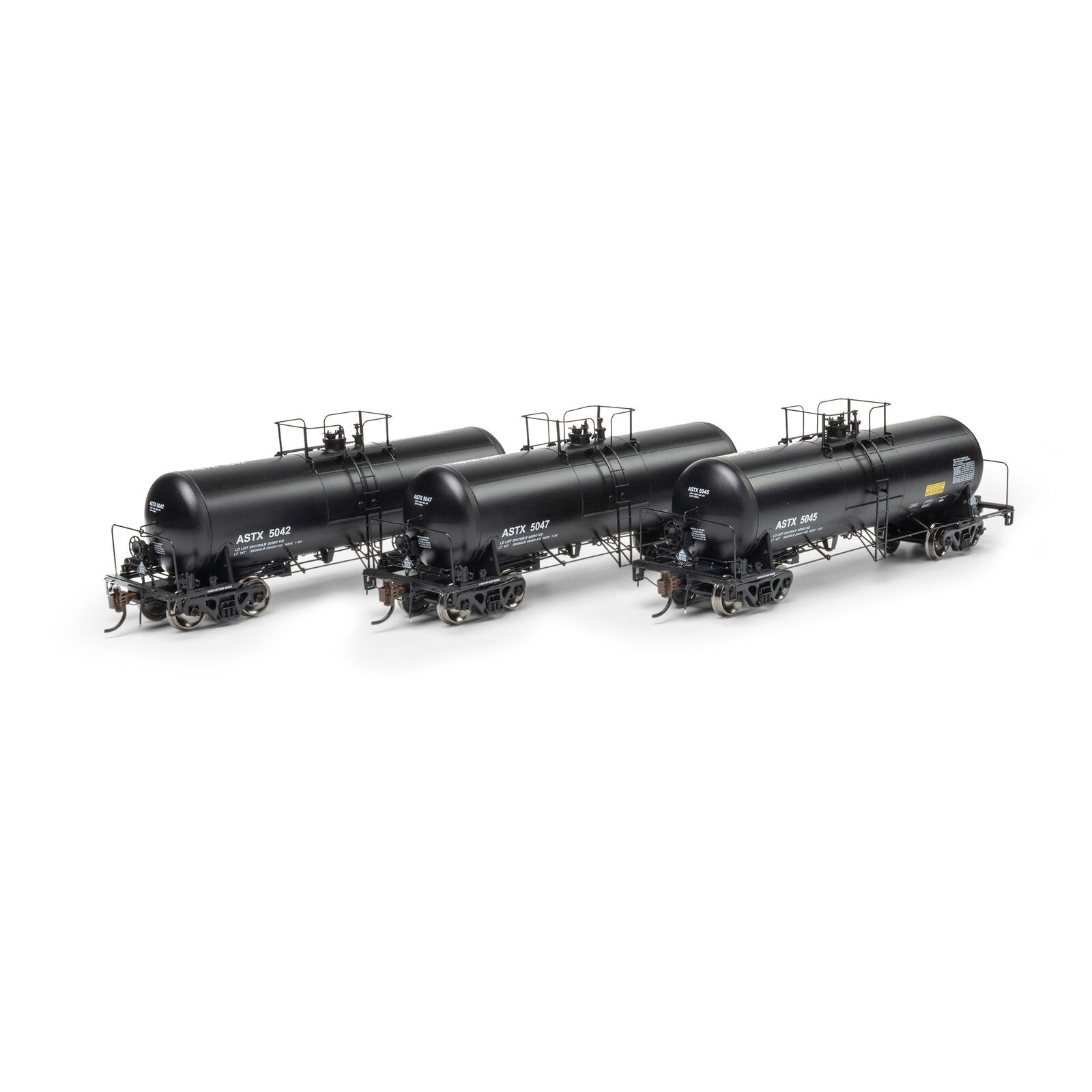 HO 13K Gallon Acid Tank Car, ASTX #5042/5045/5047 (3)