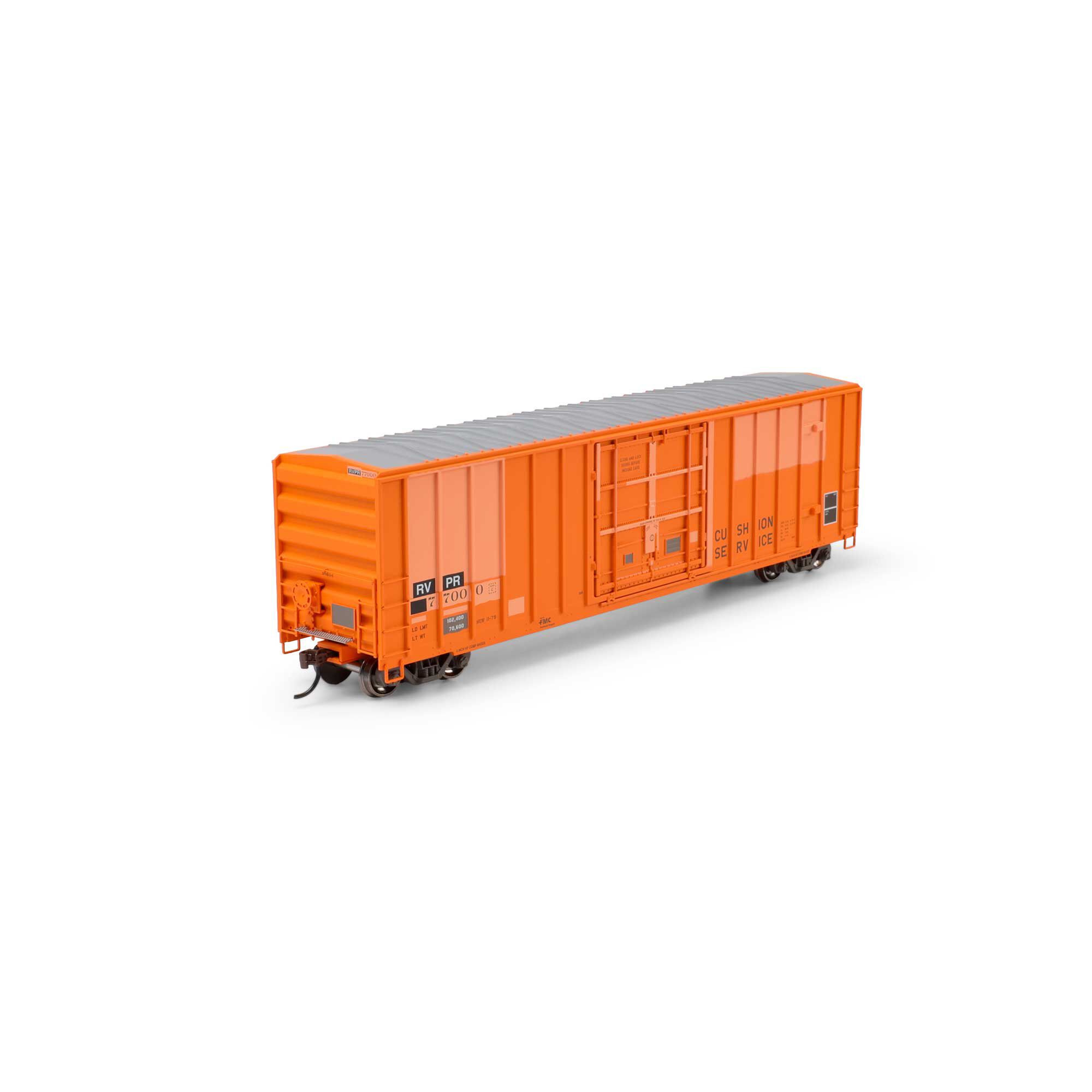 Athearn HO ATH 50' FMC 5327 12' Plug Door Box Car, Primed for
