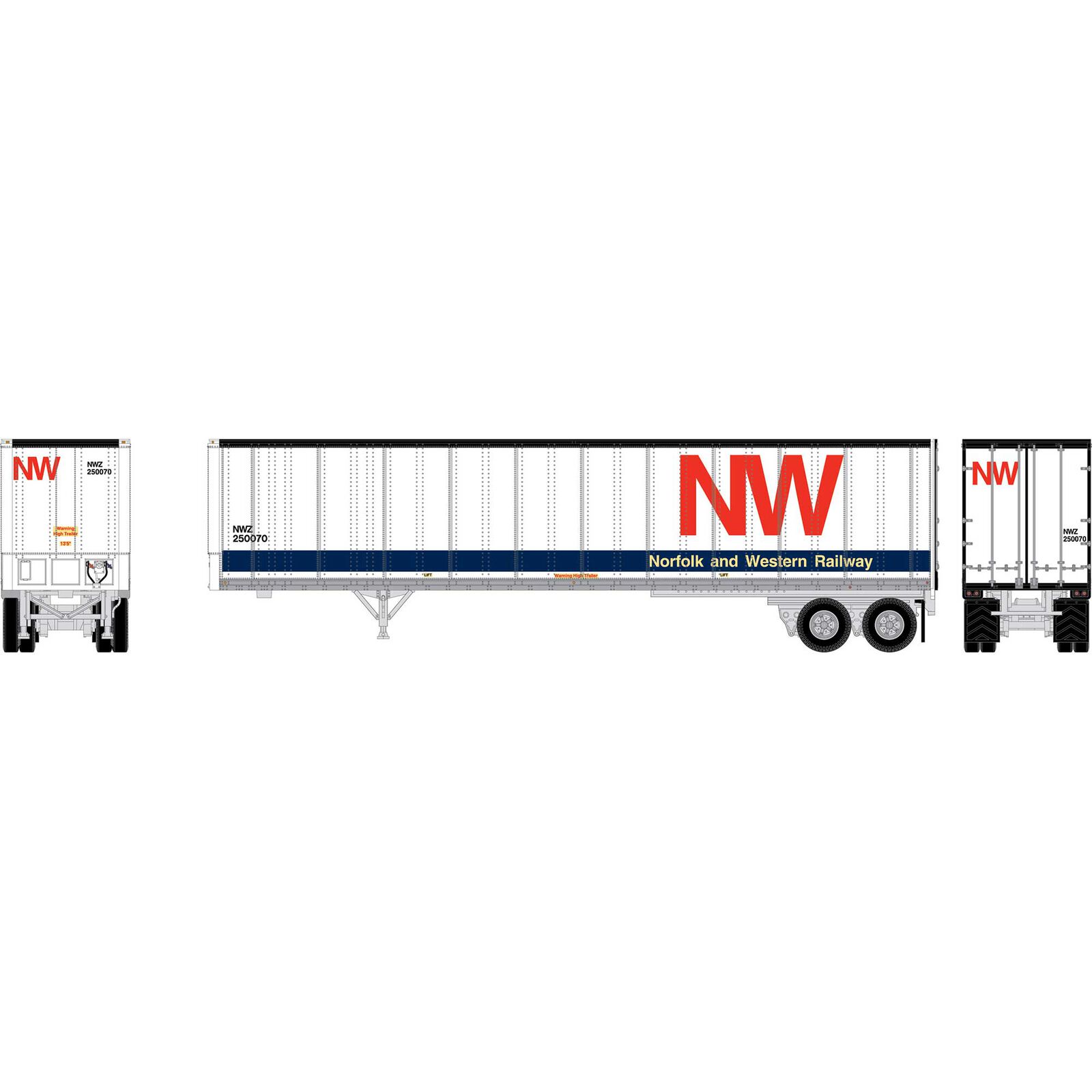 N ATH 45' Fruehauf Z-Van Trailer Smooth Side, NWZ #250070