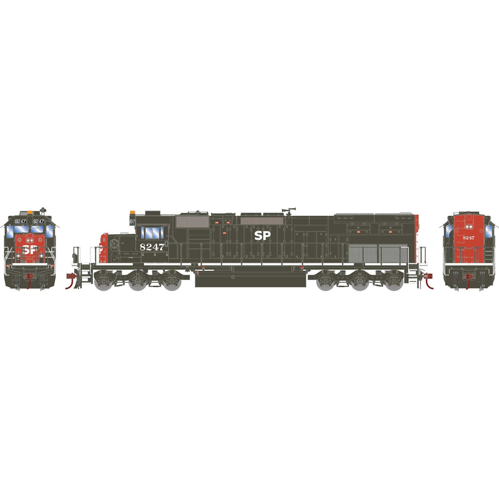 HO RTR SD40T-2 with DCC & Sound, SP/Roseville #8247