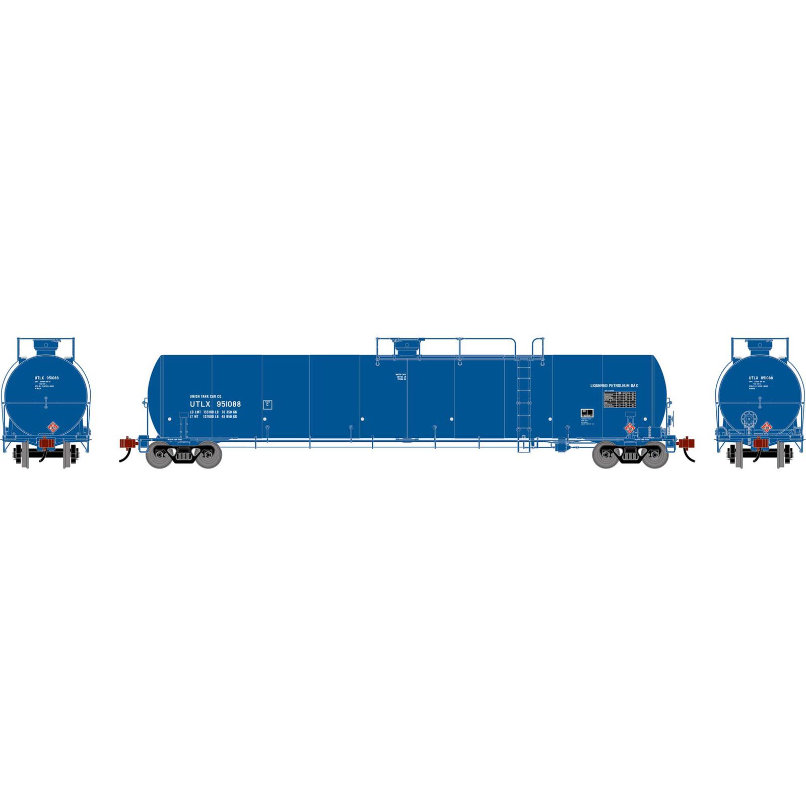 N GEN UTC 33K LPG Tank Car, UTLX #951088