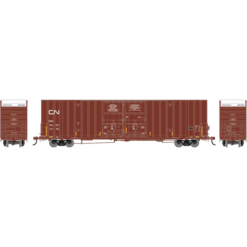 HO ATH 60' Gunderson High-Cube Double Door Box Car, DWC #794377