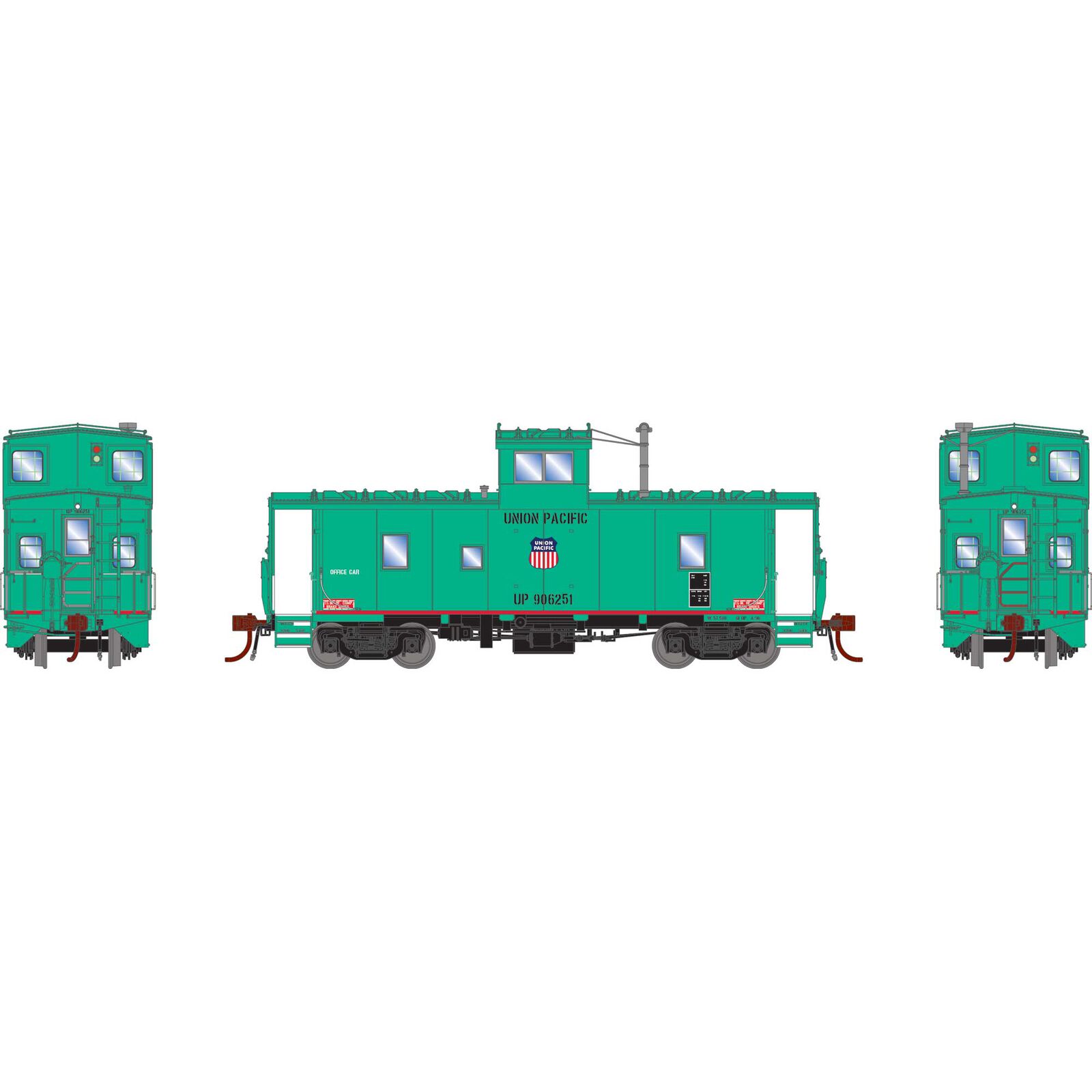 HO CA-9 ICC Caboose with Light & Sound UP MOW #906251