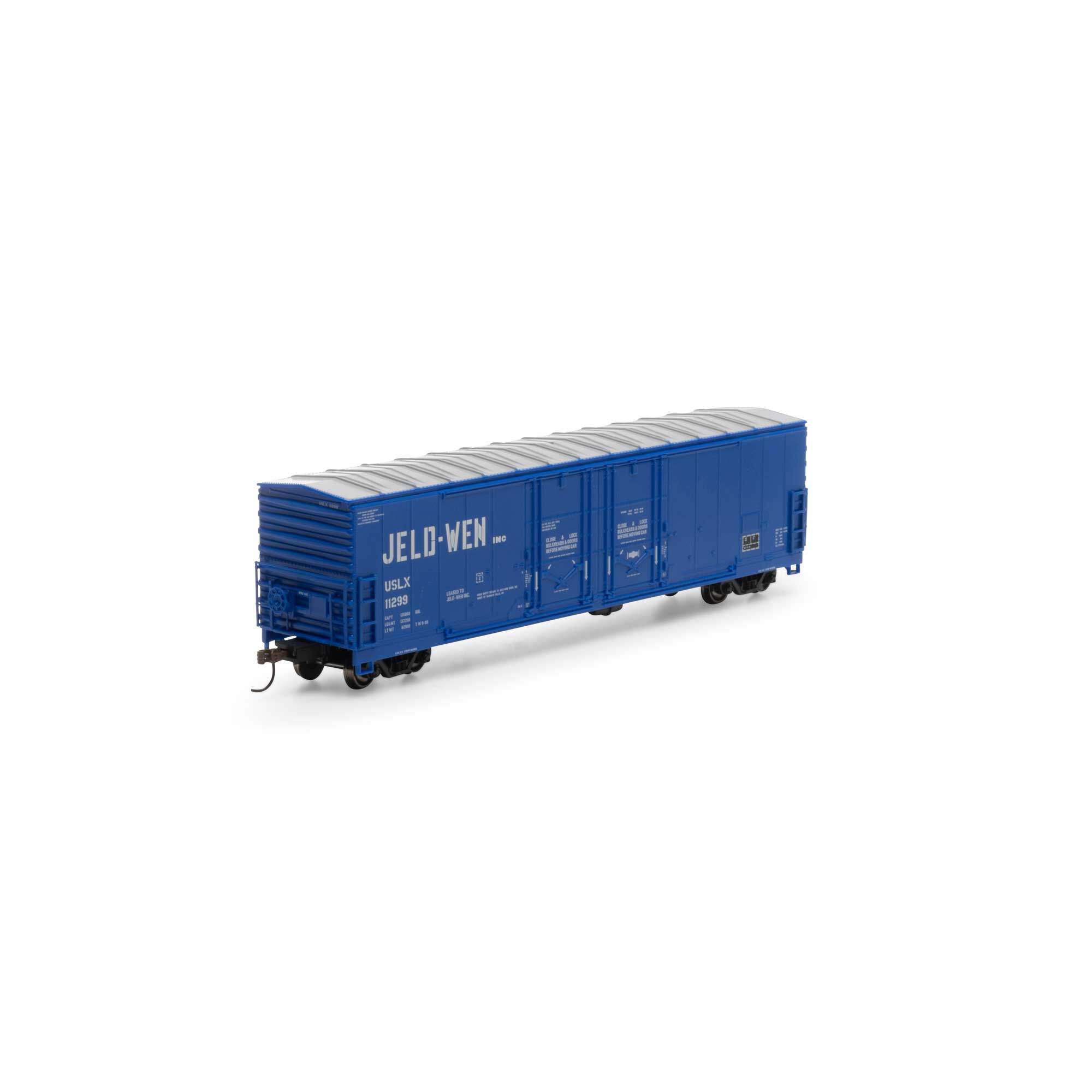 Athearn HO RTR 50' Evans DD Plug Box, USLX Jeld-Wen #11299 Model