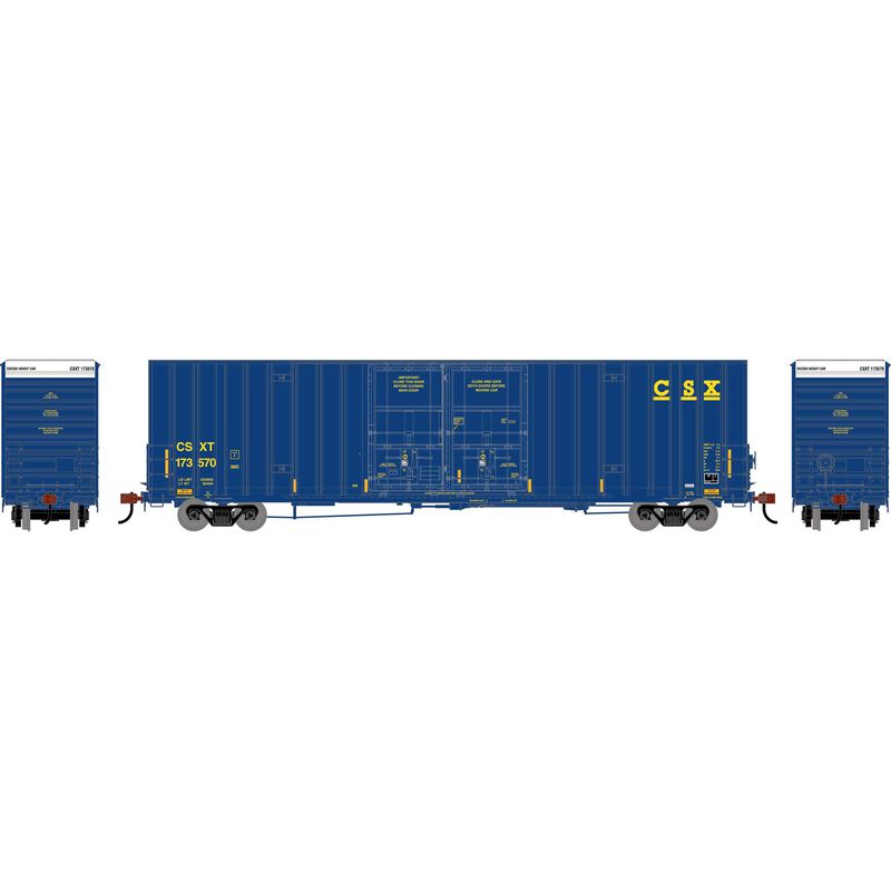 HO ATH 60' Gunderson High Cube Double Door Box Car, CSXT #173570