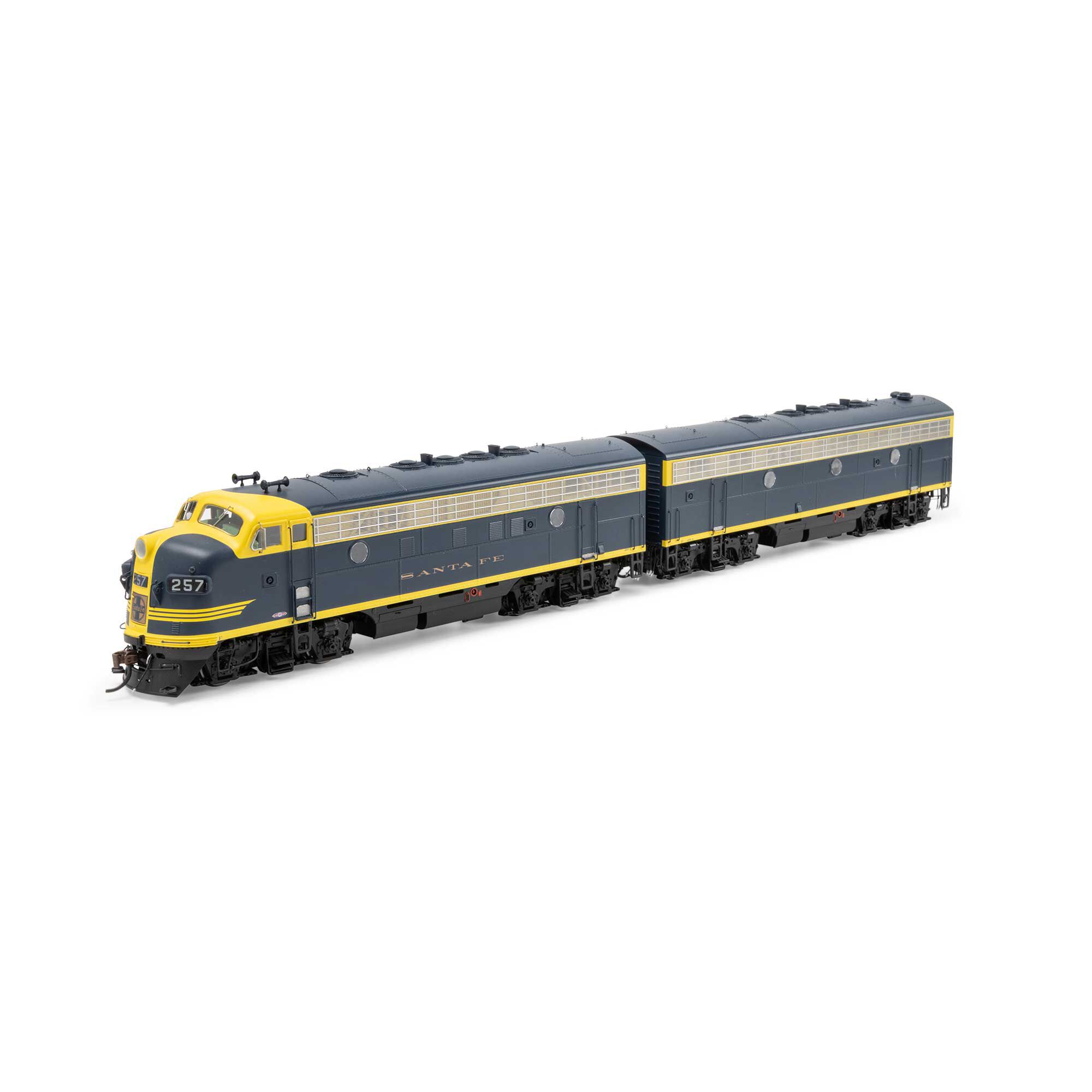 HO F7A / F7B Locomotive Set with DCC & Sound, ATSF #257L, #257A
