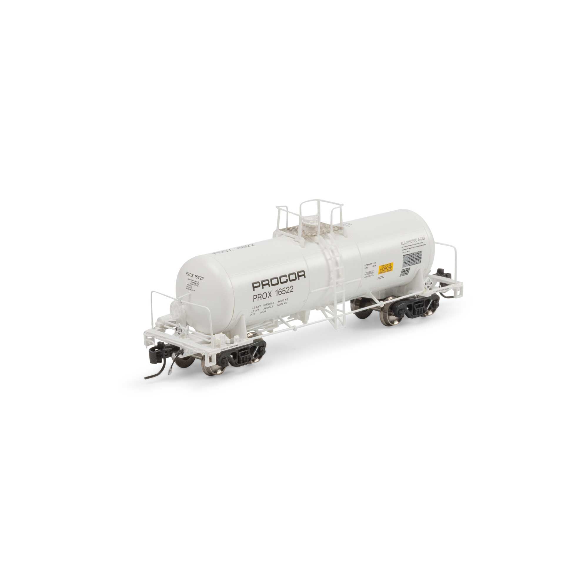 Athearn Genesis N 13,600-Gallon Acid Tank, PROX, White #16522