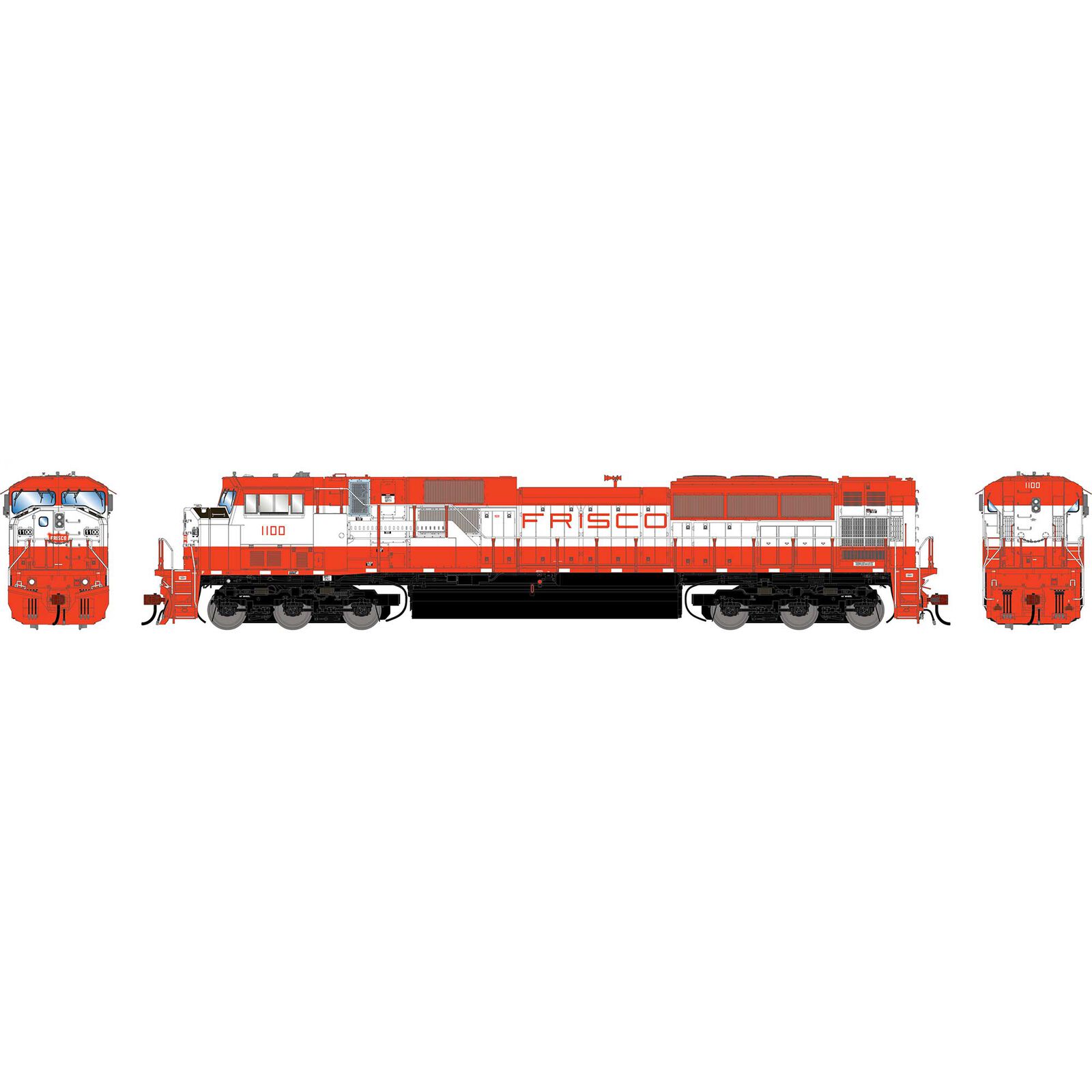 HO GEN SD90MAC-H PH I Locomotive w/DCC & Sound, Legendary Liveries SLSF #1100