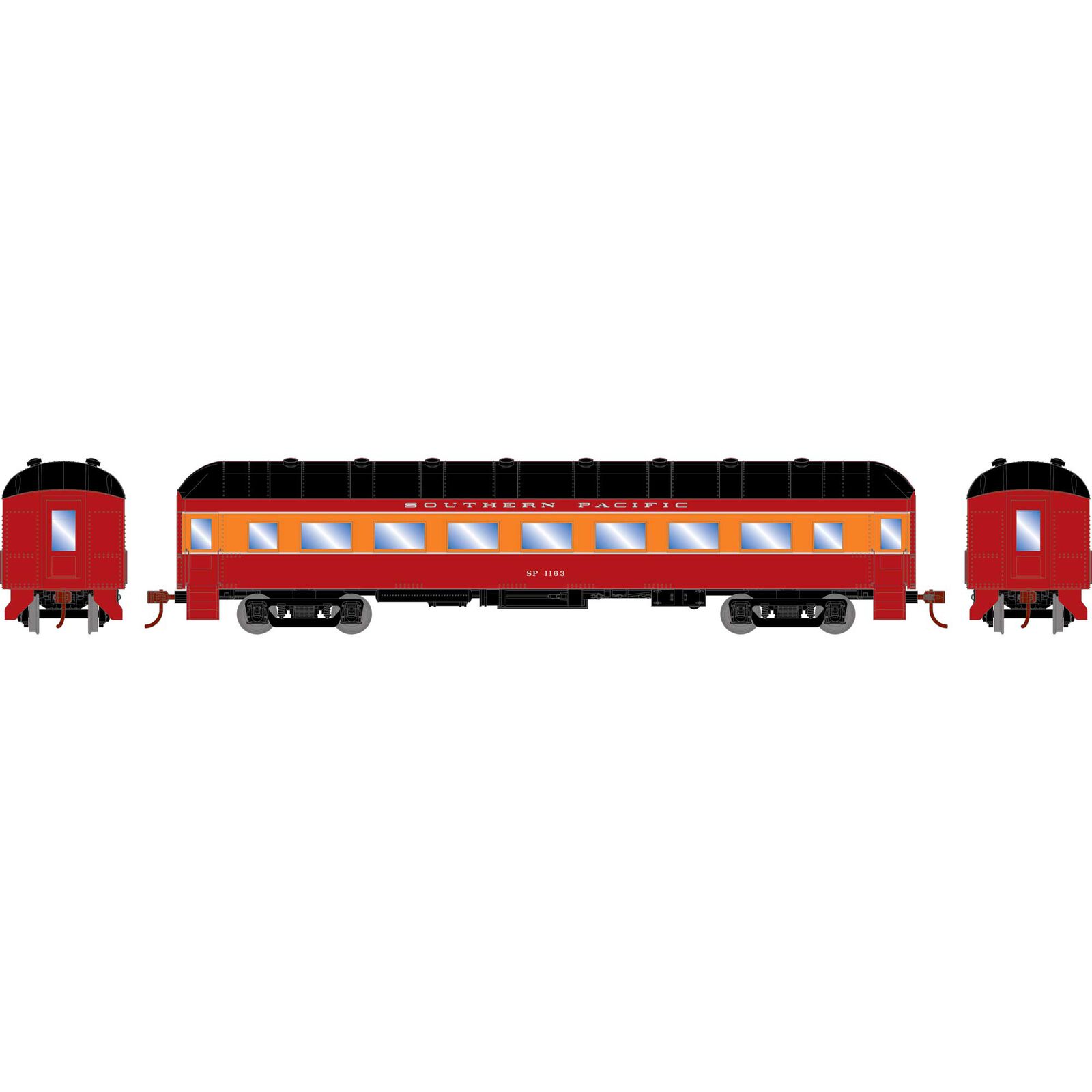 HO RTR Arch Roof Coach, SP #1163