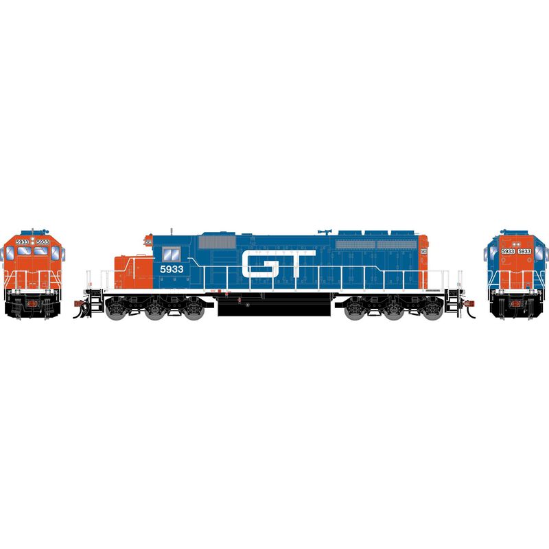 Athearn HO ATH SD40-2 Locomotive w/DCC & Sound, GTW 'Ex-MP' #5933