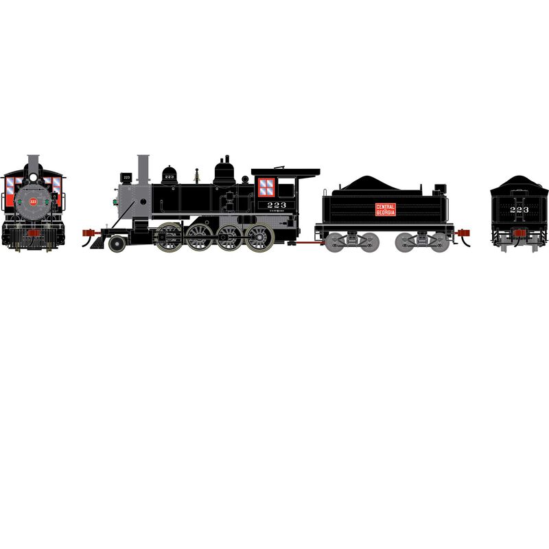 HO ATH 2-8-0 Steam Locomotive w/DCC & Sound, CG #223