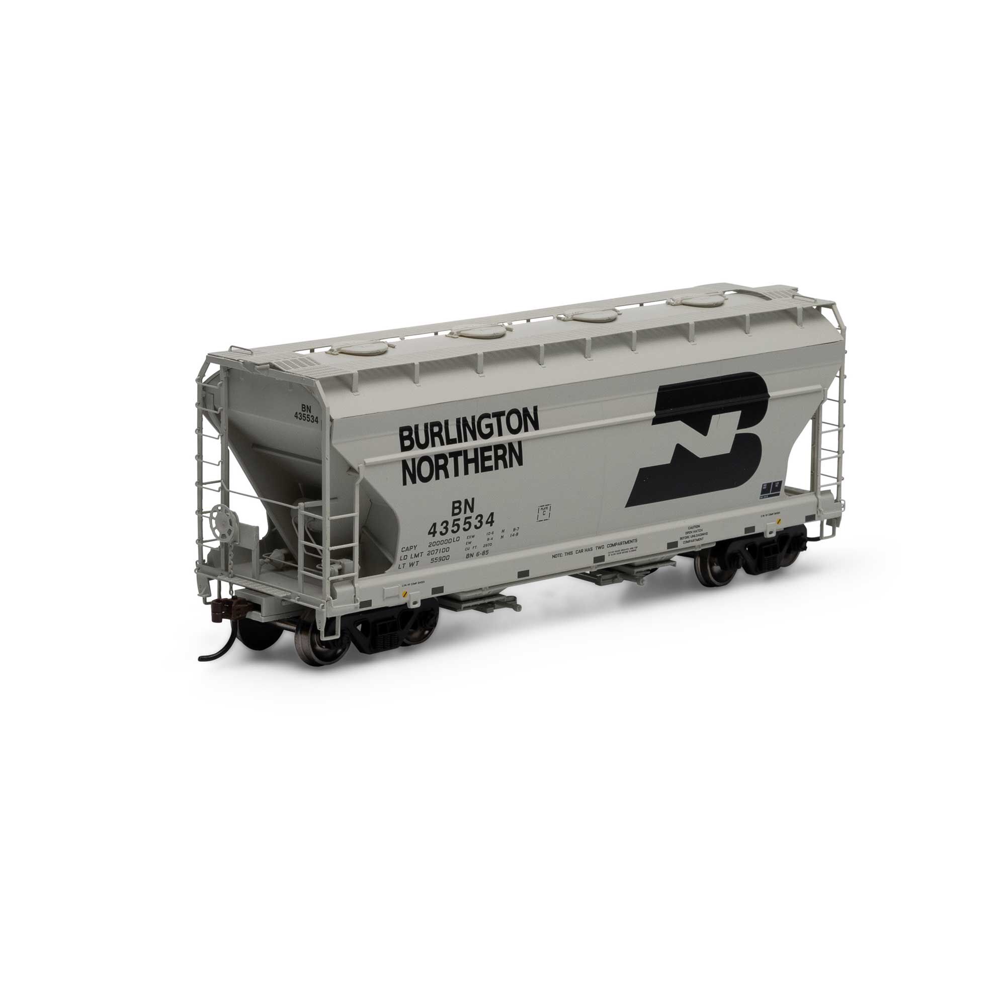 Athearn HO ACF 2970 Covered Hopper, BN #435534 Model Train