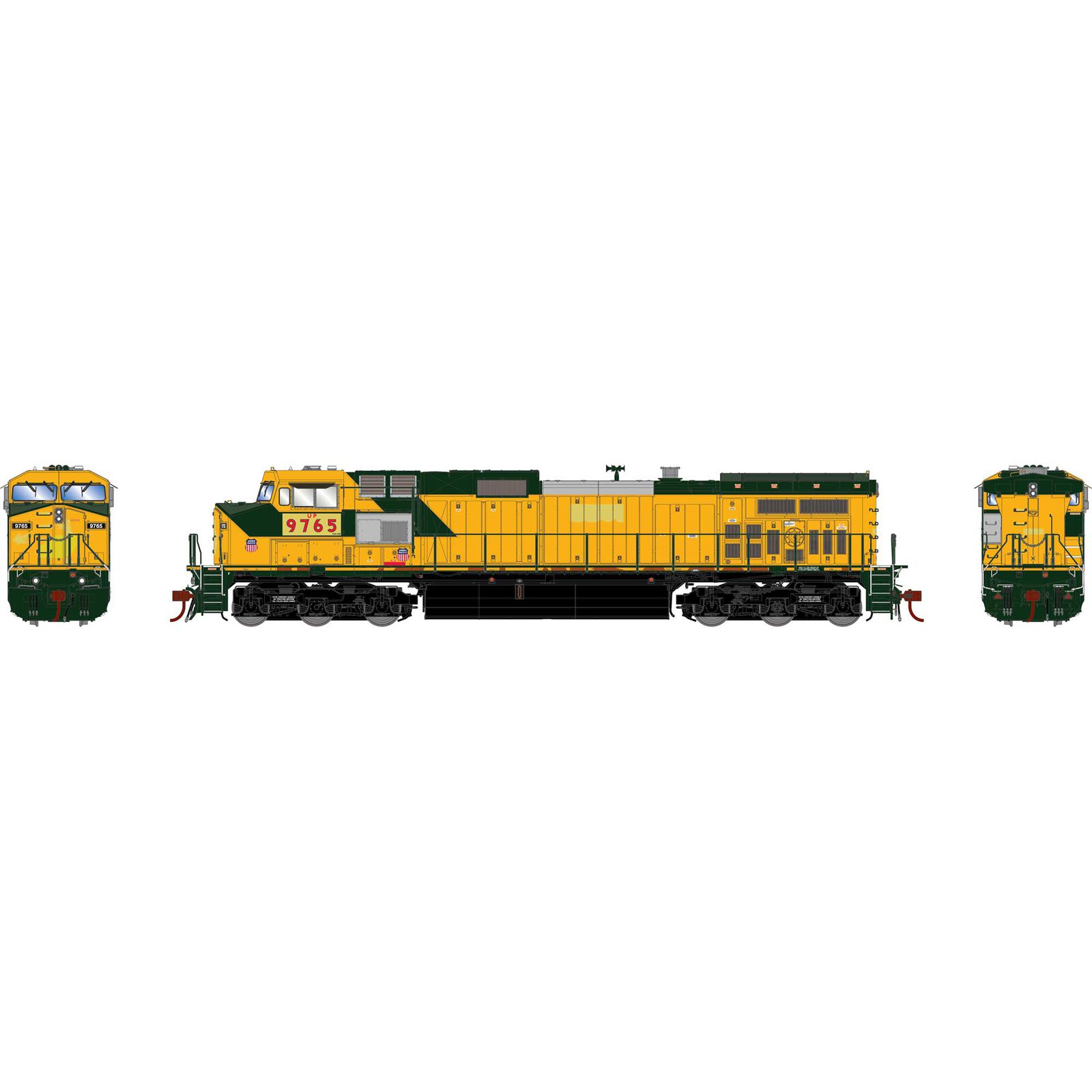 HO Dash 9-44CW Locomotive, UP #9675