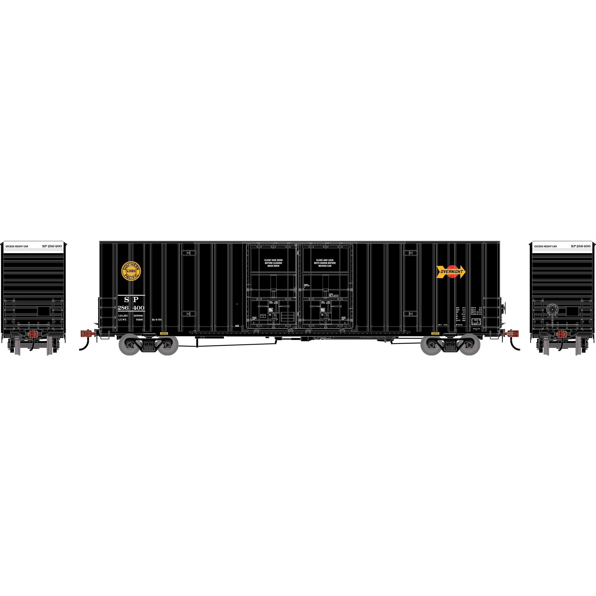 Athearn HO ATH 60' Gunderson High-Cube Double Door Box Car