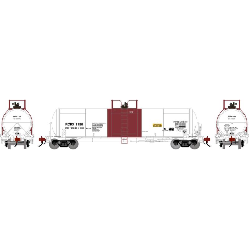 HO GATC 20K Gallon Tank Car, RCRX White with Red Band #1150
